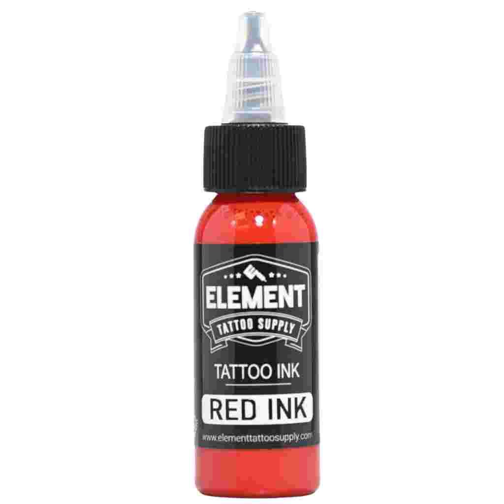 Premium Red Element Tattoo Ink 1oz (30ml) - Professional Tattoo Artist Supplies for Vibrant Body Art - Perfect for Tattoo Studios, Home Artists & Permanent Makeup