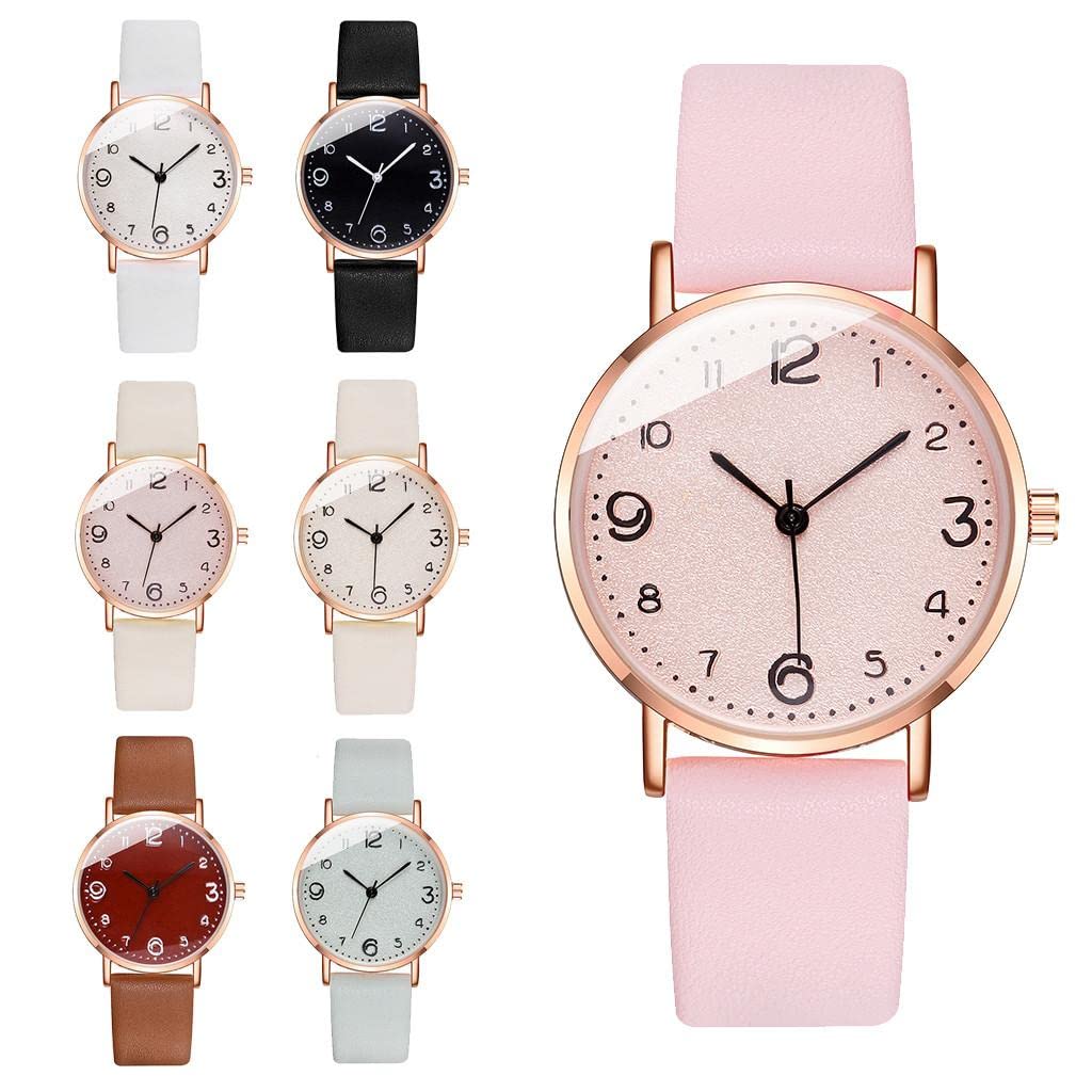 Elegant Women's Quartz Watches with Leather Band - Stylish Analog Wristwatch for Ladies | Perfect for Office, Casual Wear & Special Occasions