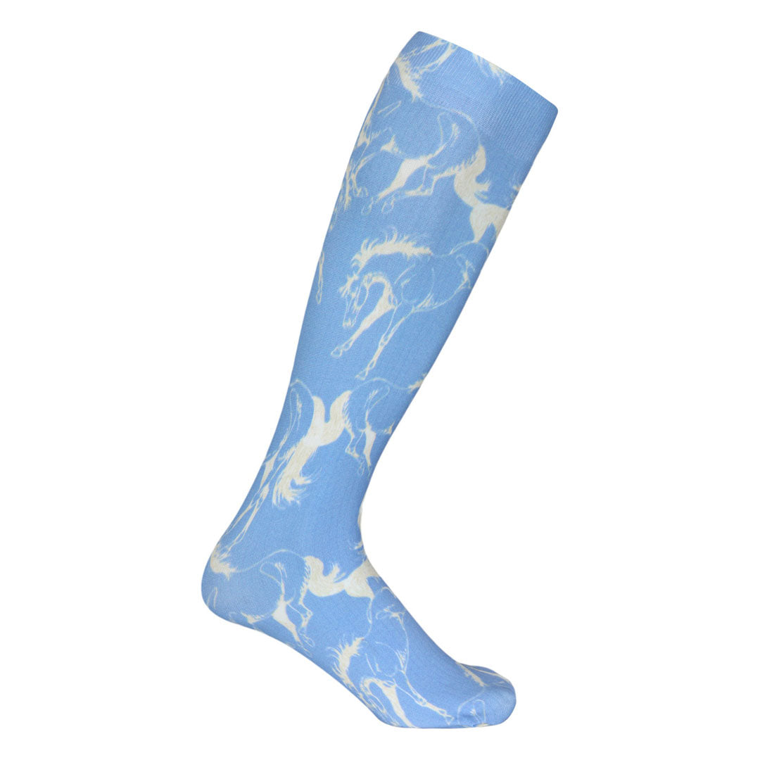 AWST International Lila Linear Horse Riding Socks - Comfortable Equestrian Socks for Women & Men - Perfect for Horseback Riding, Show Jumping & Dressage
