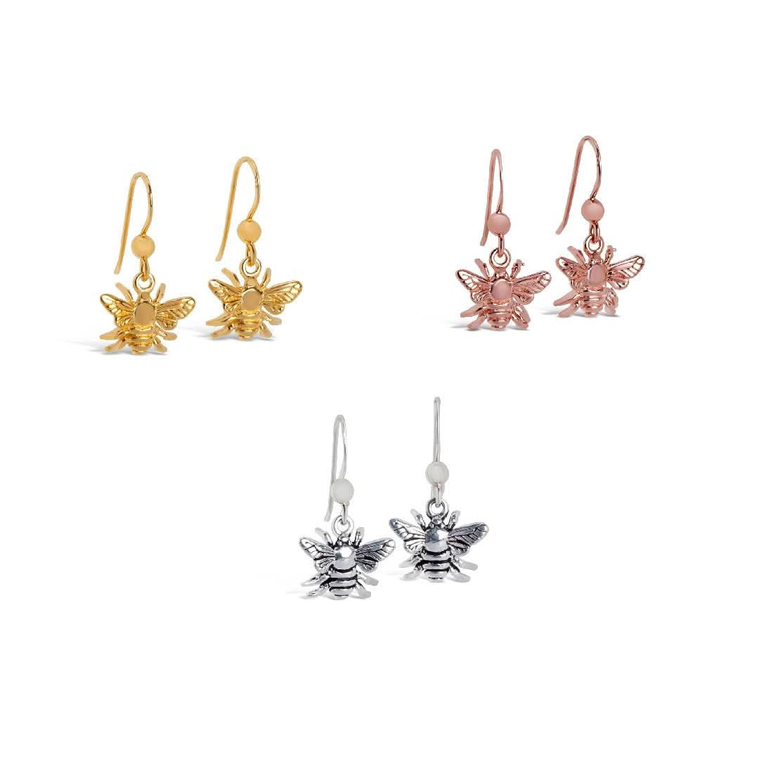 Elegant Silver Bee Earrings for Women - Dainty Jewelry Gift for Nature Lovers | Perfect for Everyday Wear, Parties & Special Occasions