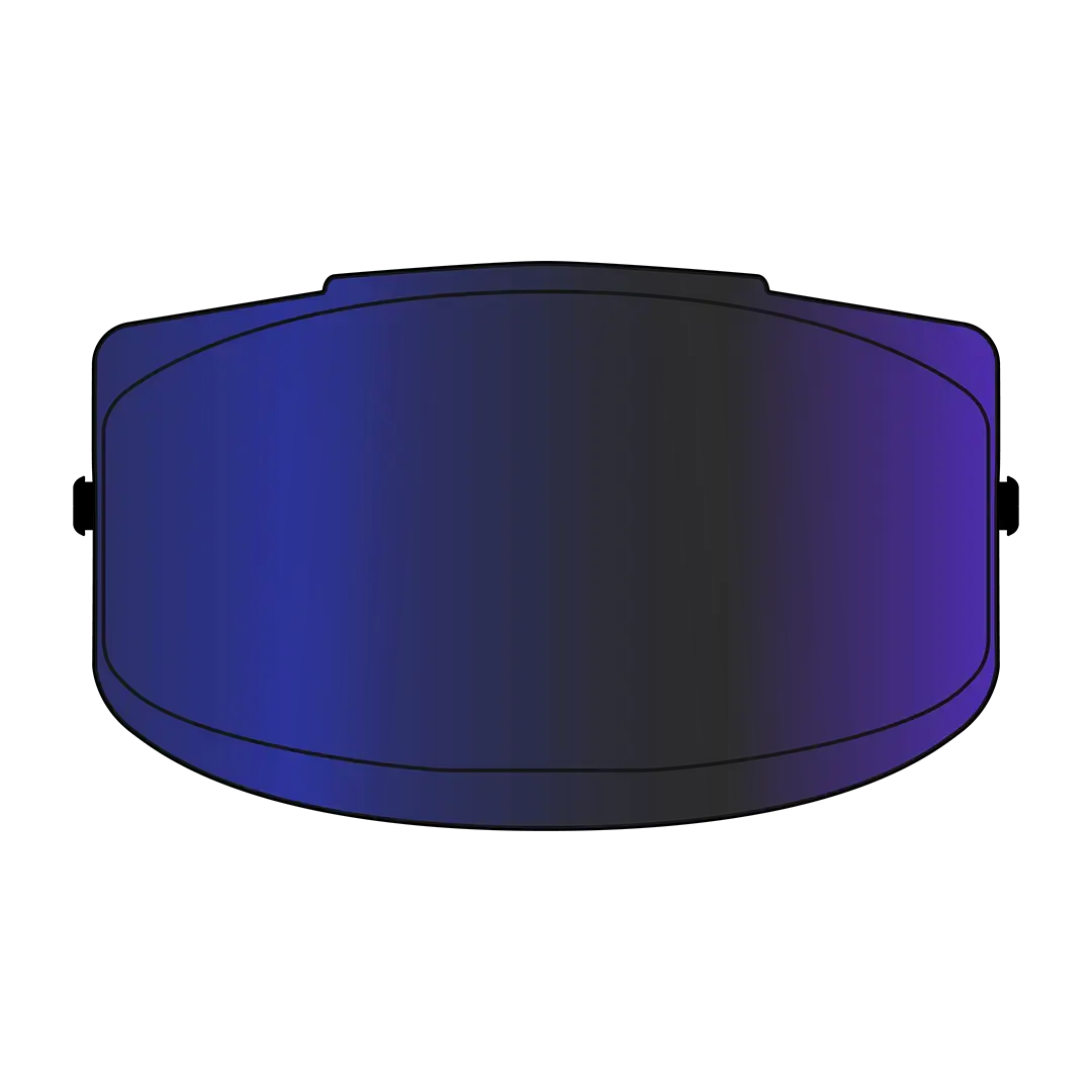 Airoh GP 800 Motorcycle Helmet Visor - Anti-Fog Mirror Blue Shield for Off-Road & Street Riding - Enhanced Visibility & UV Protection