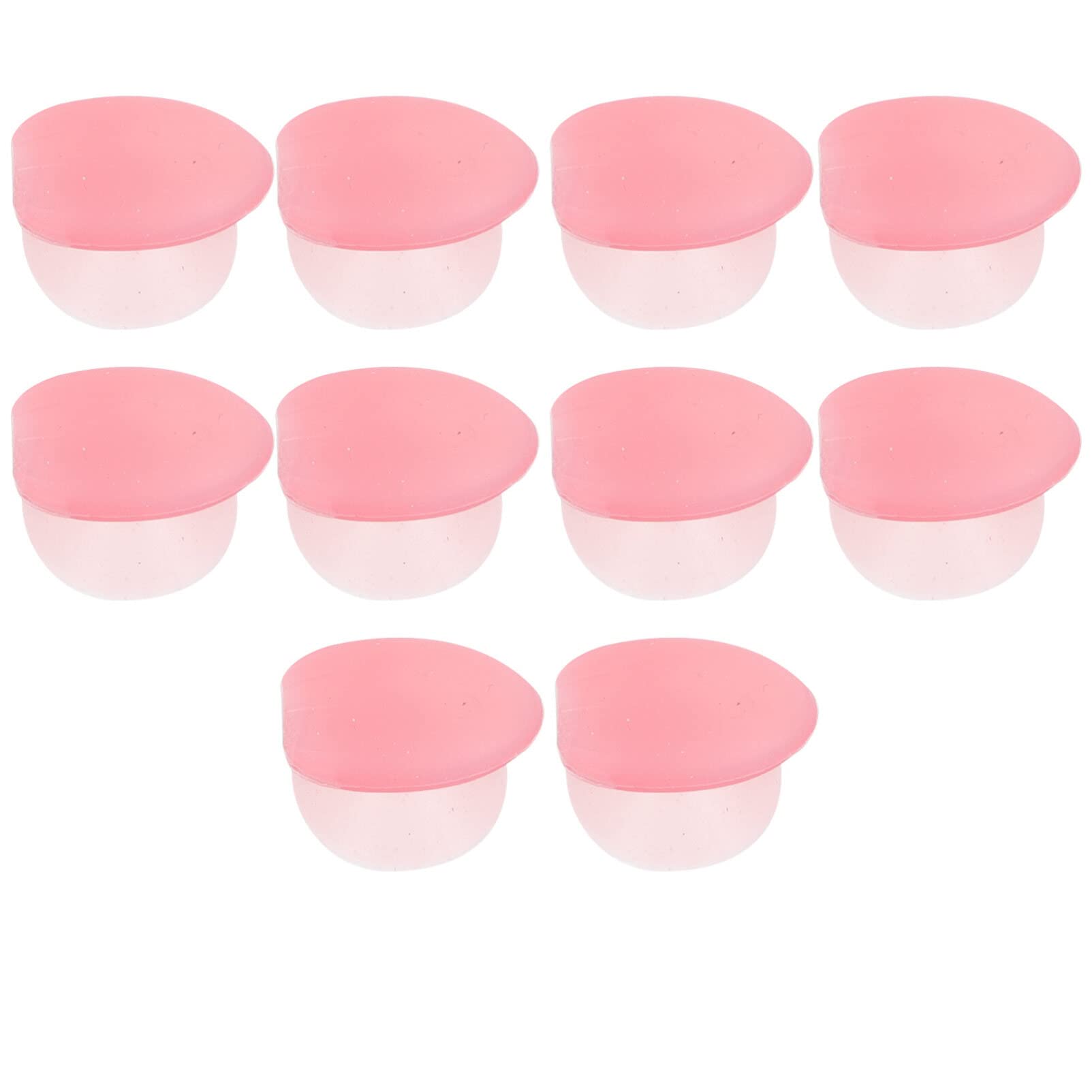 10pcs Silicone Lip Brush Set with Anti-Lost Covers - Lip Makeup Brush Caps & Travel Scrub Brushes for Lipstick Application & Exfoliation - Perfect for Travel, Home & Professional Makeup Kits
