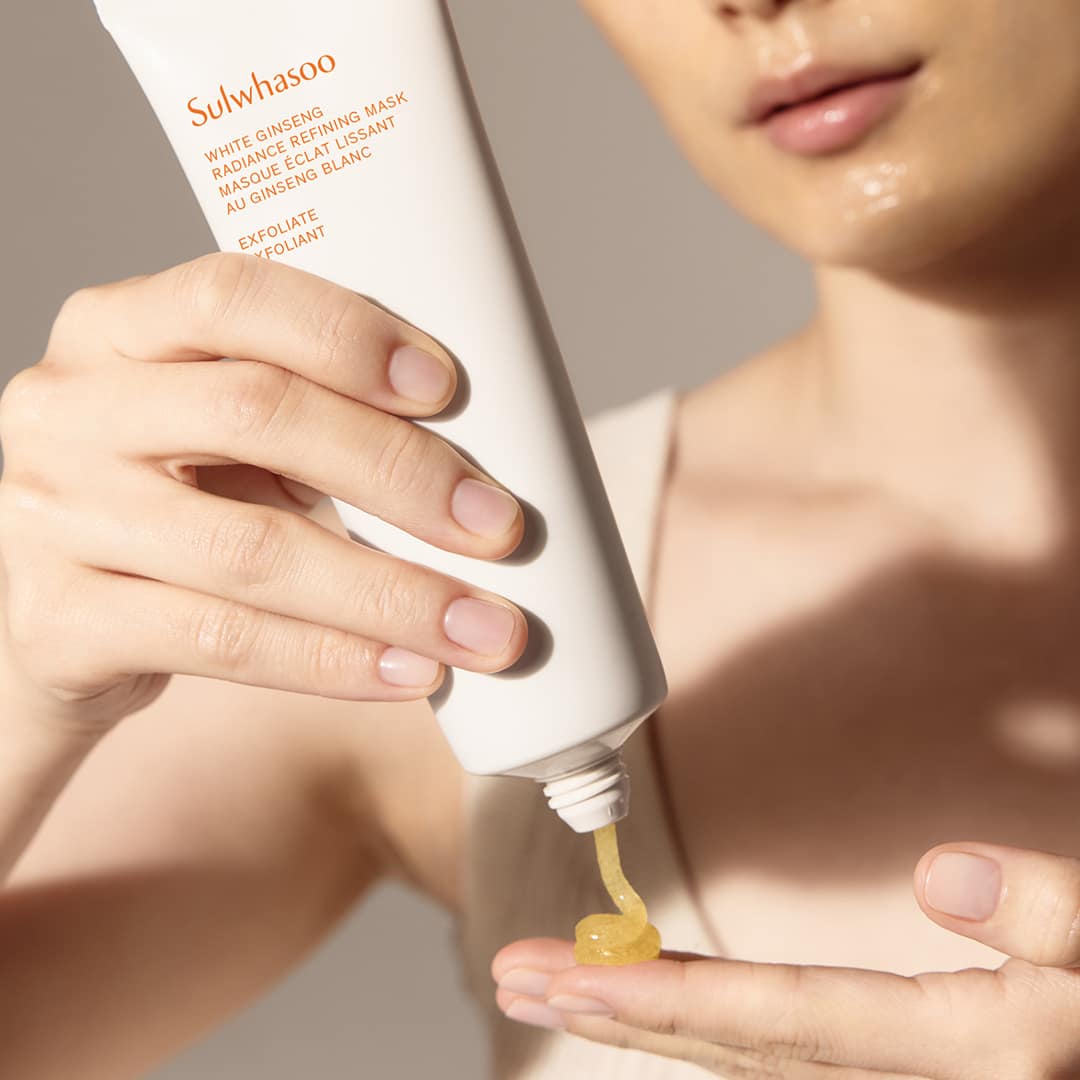 Premium White Ginseng Radiance Refining Face Mask - Brightening & Anti-Aging Skincare Treatment for Glowing Skin - Perfect for Night Routine & Spa Days