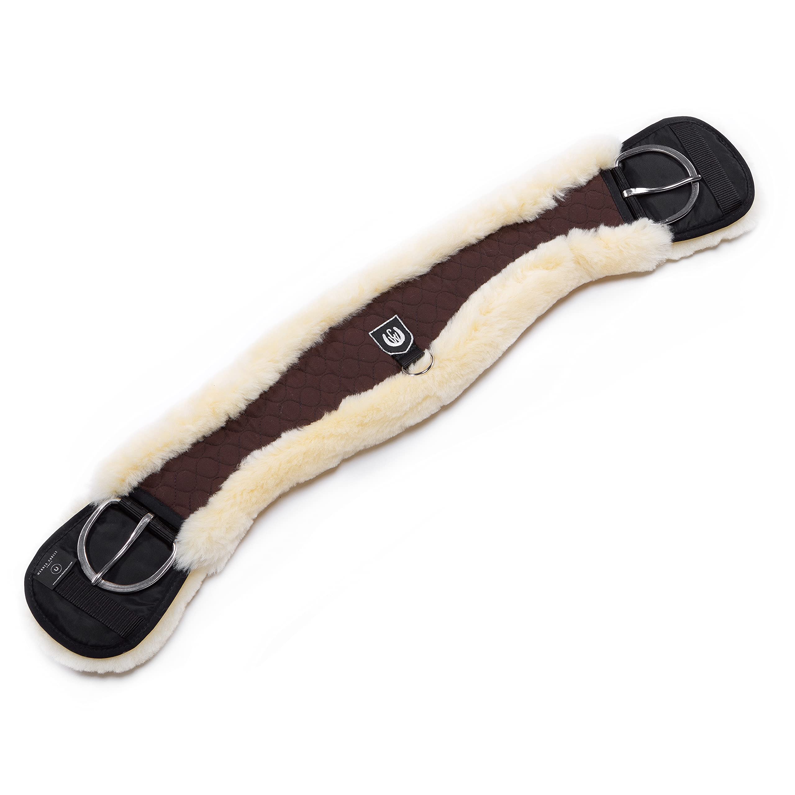 Premium Western Horse Moon Cinch - Genuine Sheepskin Equestrian Cinch for Comfort & Durability | Ideal for Trail Riding, Rodeo & Ranch Work