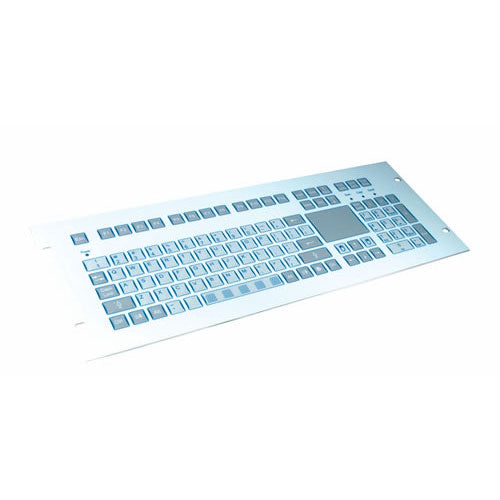 InduKey TKS 105a Wireless Keyboard with Built-in Touchpad - Compact USB Keyboard for PC, Laptop, Office & Home Use - Ergonomic Design for Typing & Navigation