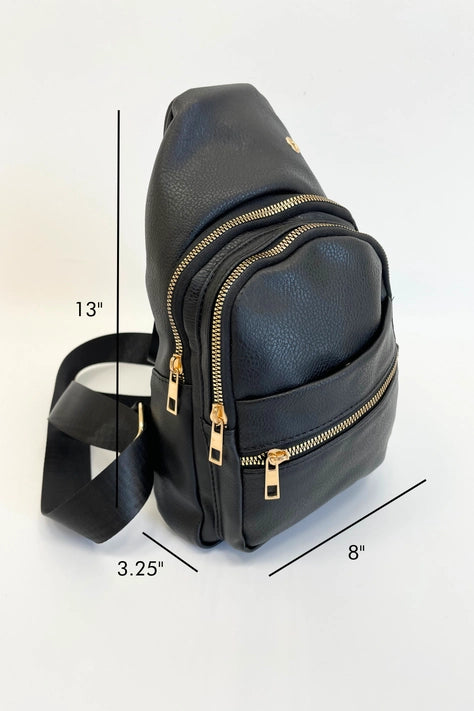 Maryn Sling Crossbody Belt Bag - Adjustable Waist Pack Fanny Pack for Women & Men - Perfect for Travel, Hiking, Running & Everyday Use