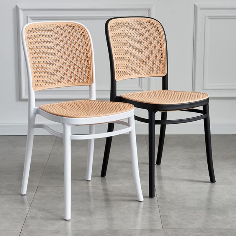 Nordic Rattan Weave Patio Dining Chair Set of 2 - 34