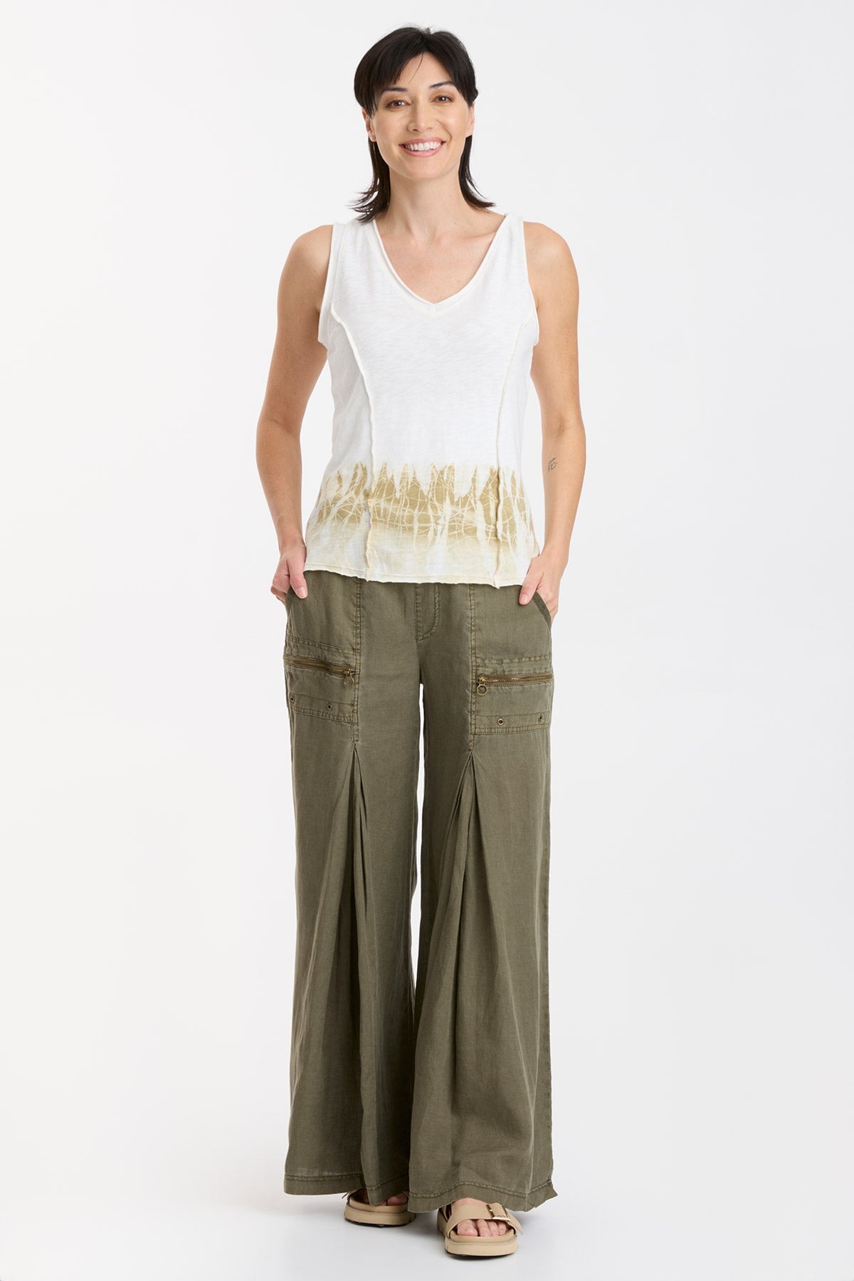 Laramie Tank Top for Women - Soft Cotton Casual Shirt with Floral Print - Perfect for Summer Outfits, Beach Wear, and Everyday Comfort