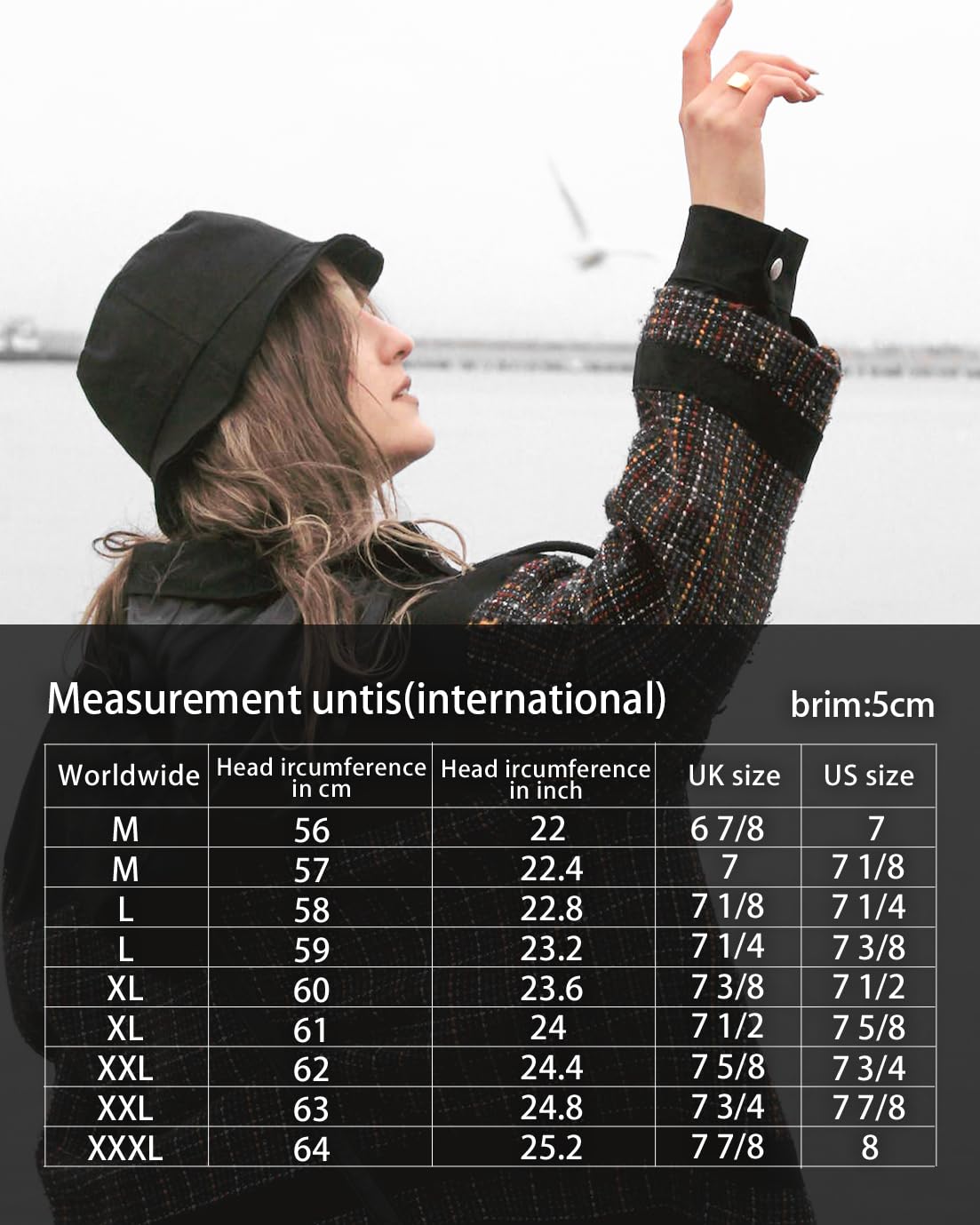Zylioo XX-Large Bucket Sun Hat - Big Reversible Fishing Hat with Double Sided UV Protection for Men & Women - Perfect for Golf, Hiking, Beach, Gardening and Outdoor Activities