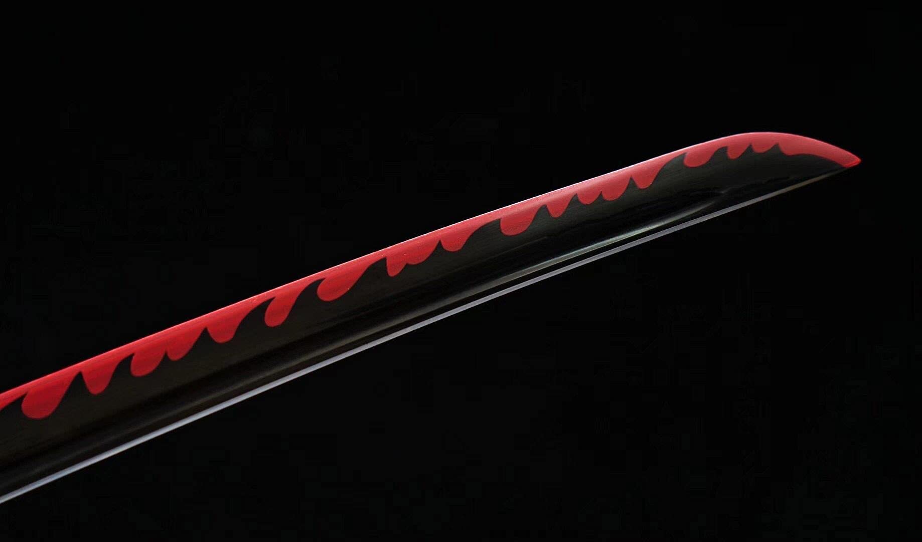 Authentic Japanese Anime HERO SWORD - Hand Forged 1045 Carbon Steel Samurai Katana - Full Tang Handmade Sharp Practical Demon Slayer Sword - Perfect for Cosplay, Martial Arts Training & Anime Collection