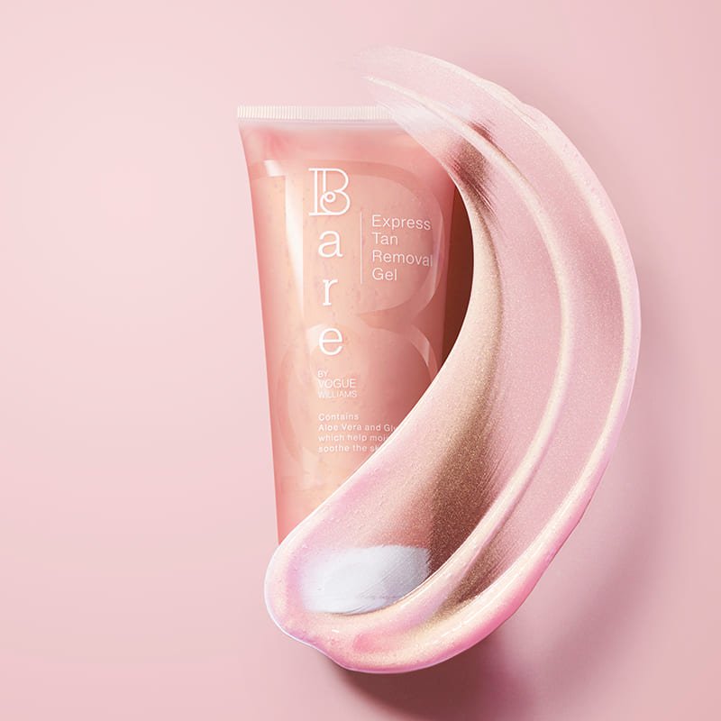 Bare by Vogue Express Tan Removal Gel - Exfoliating Body Scrub for Smooth Skin | Perfect for Post-Sun Care & Self-Tanning Prep