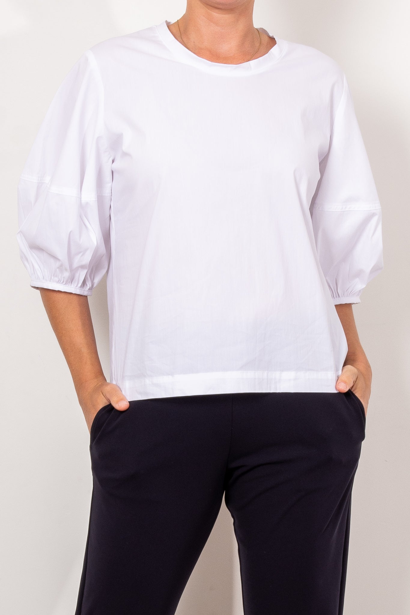 Mela Purdie Belle Top Microprene - Women's Fashion Blouse for Casual Wear & Office Outfits | Trendy Tops for Everyday Style & Work Attire