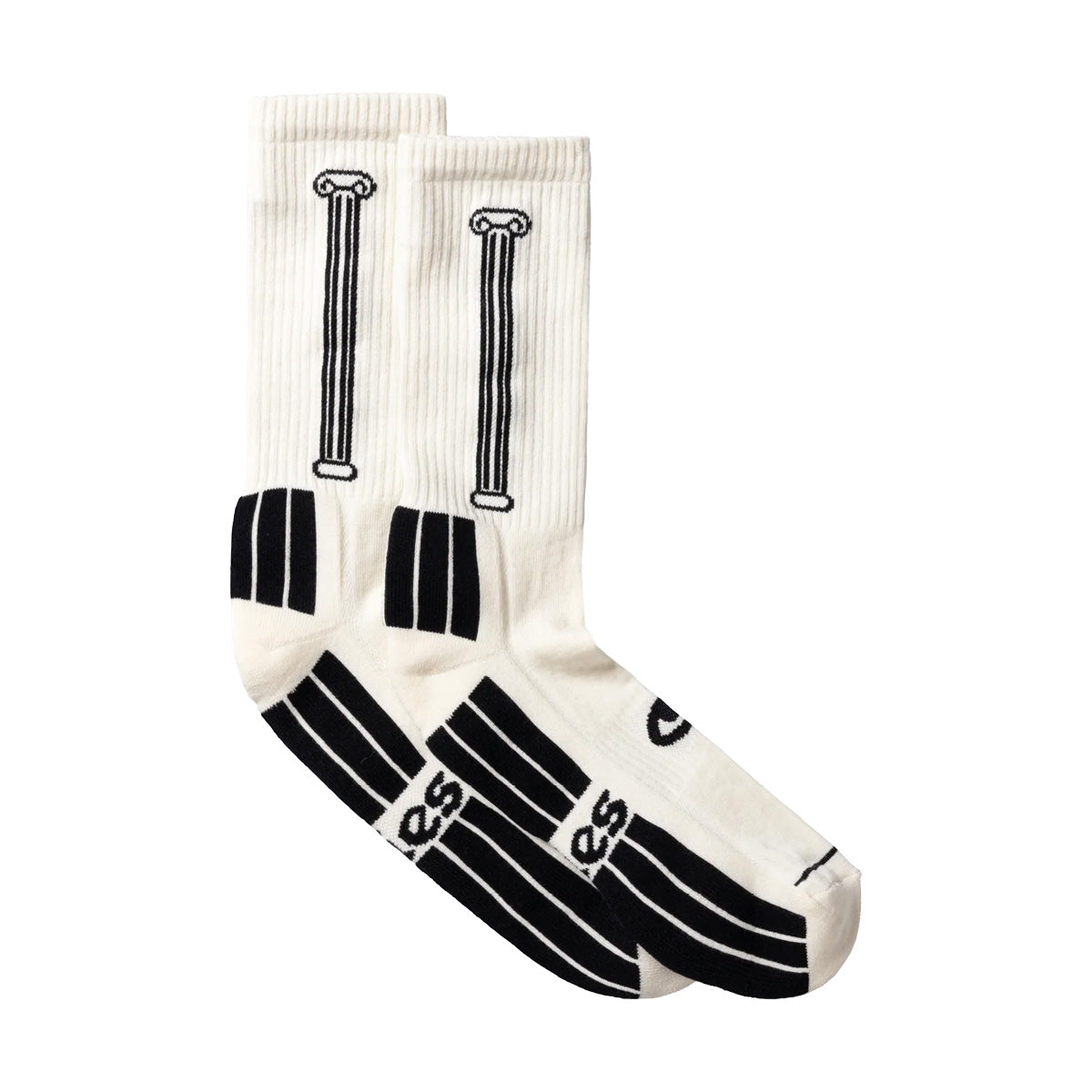 Stylish Column Socks in Ecru - Comfortable & Breathable for Everyday Wear, Work, and Casual Outfits