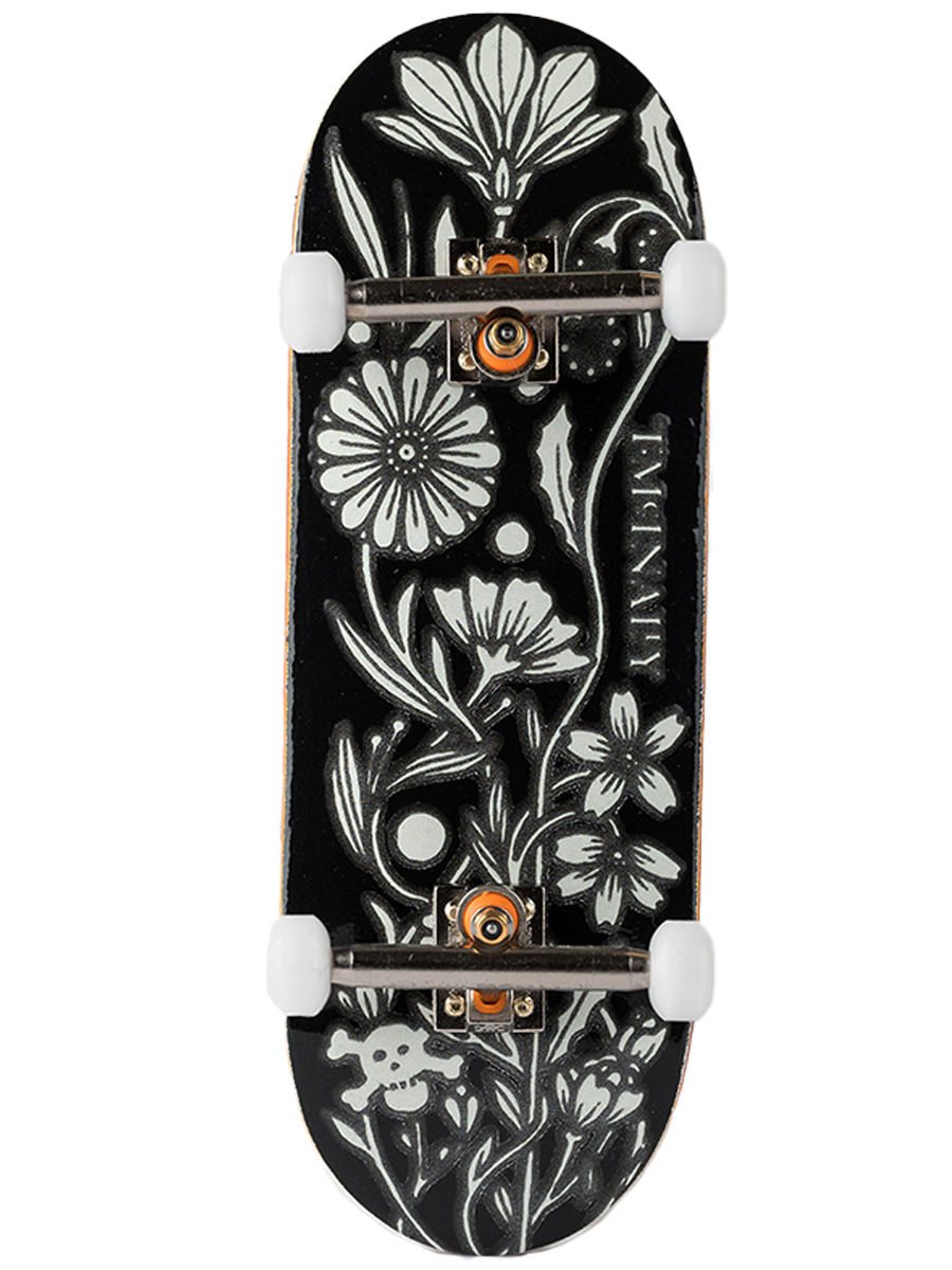 Blackriver 7 Ply Fingerboard Complete - Thom McInally GITD 2022 Pro Model | Professional Mini Skateboard for Finger Tricks & Skate Practice | Perfect for Indoor Training, Skate Park Replicas & Collectors