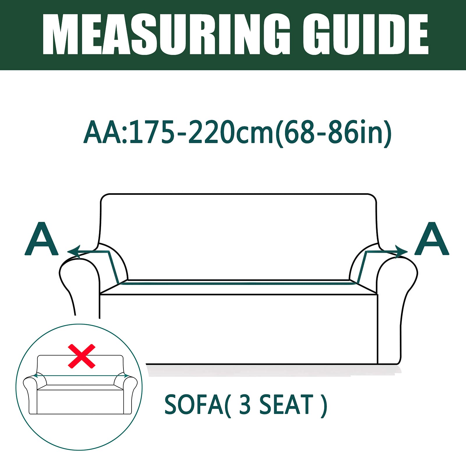 Velvet Stretch Sofa Cover for 3 Cushion Couch - Soft Plush Recliner Chair Cover Protector (Beige, 75-91in) - Perfect for Living Room, Bedroom & Home Decor Protection