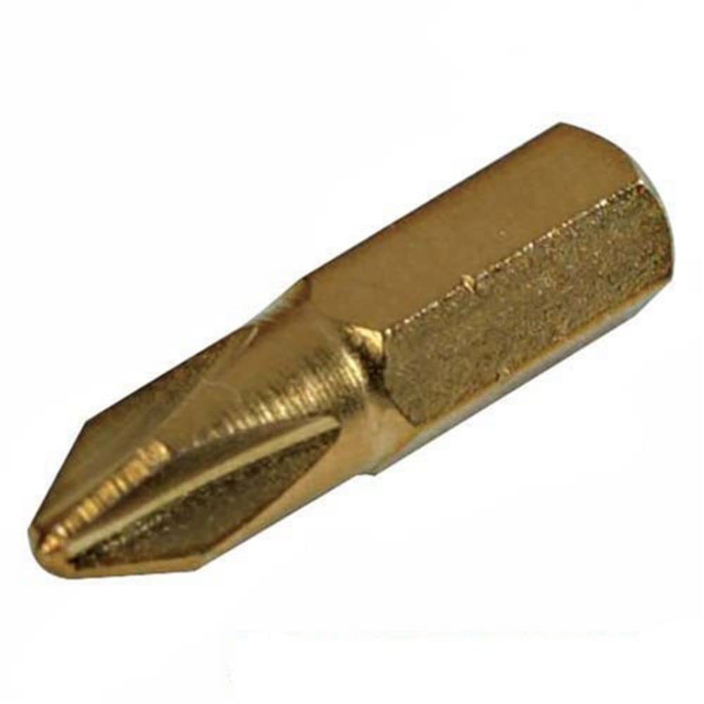 Silverline 436747 Phillips Gold Screwdriver Bits 10-Pack #2 - Premium Screwdriver Bits for Home DIY, Furniture Assembly & Electronics Repair