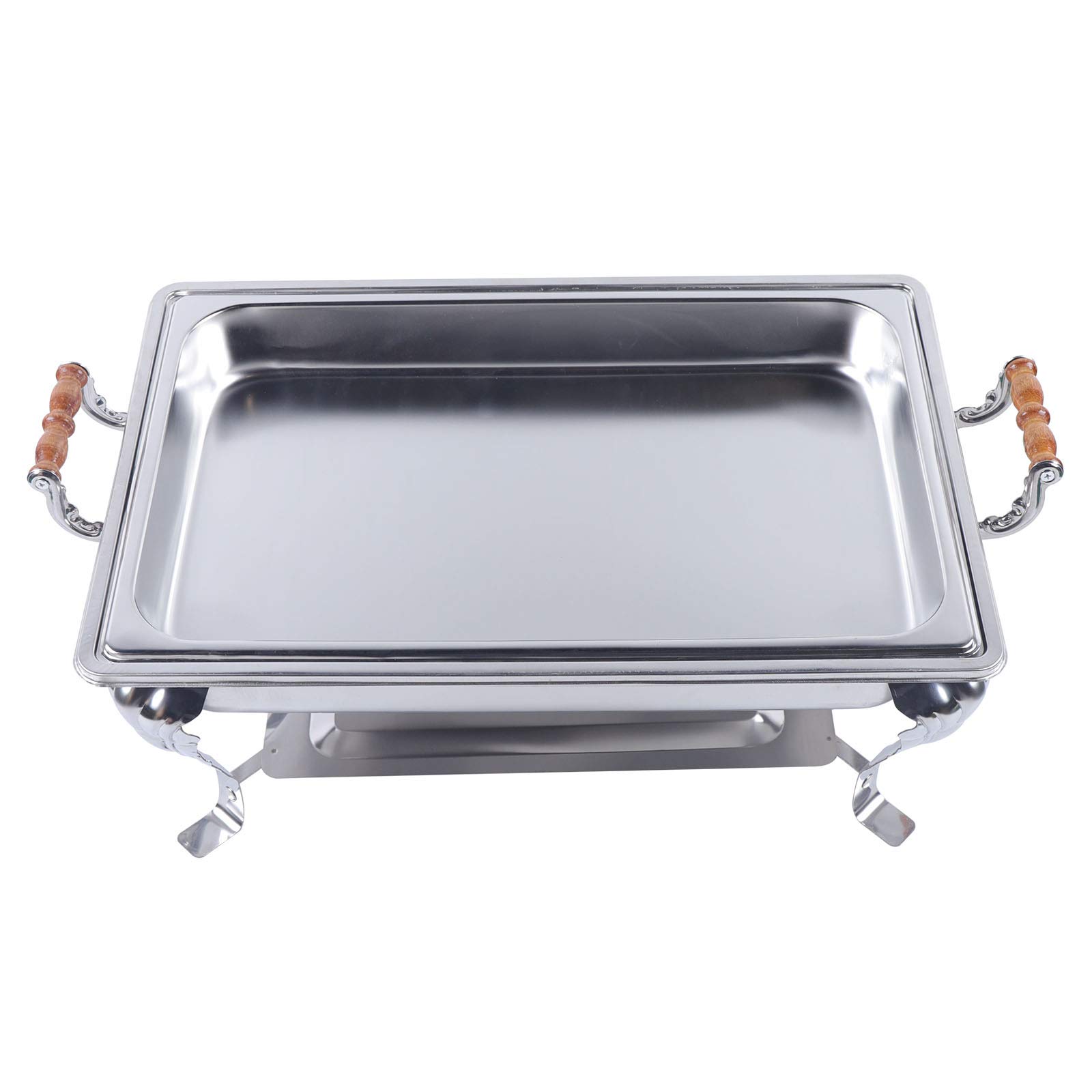 Stainless Steel Chafing Dish Buffet Set - 20.9×12.8×2.6 Inch Rectangular Food Warmer & Insulation Server Pan for Catering, Buffets, Parties & Events - Commercial & Home Use