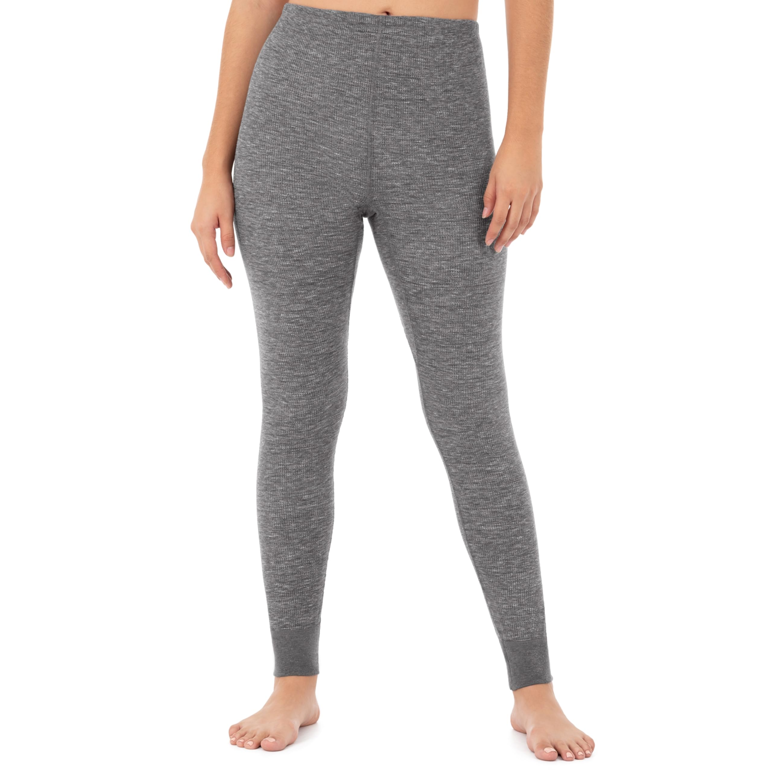 Fruit of the Loom Women's Micro Waffle Thermal Pants - Soft Fleece-Lined Winter Leggings for Cold Weather & Outdoor Activities