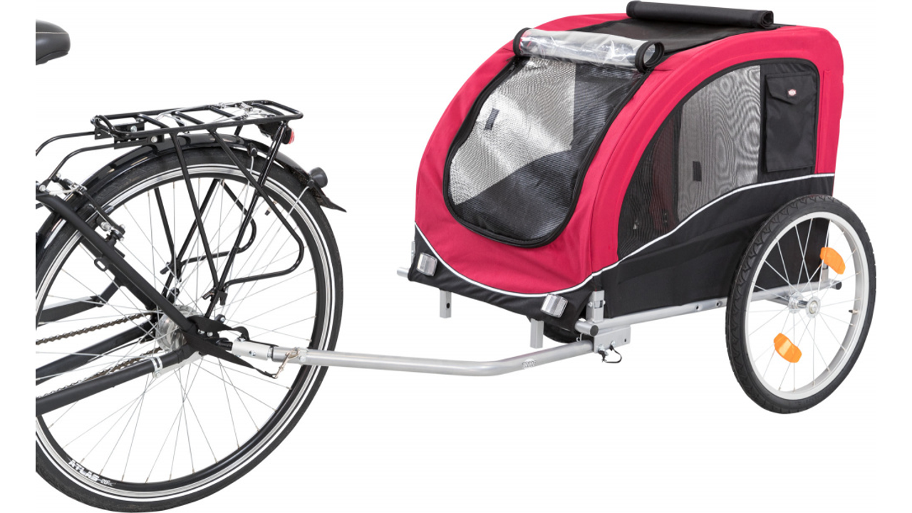 Large Bicycle Pet Trailer for Dogs & Cats - 75x86x80 Inches - Safe Outdoor Bike Accessory for Cycling Adventures & Park Trips