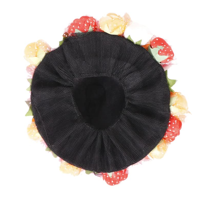 NAVMAV Artificial Rose Flower Bun Hair Clip - Elegant Floral Hair Accessories for Women & Girls (1pc) - Perfect for Weddings, Parties & Everyday Style