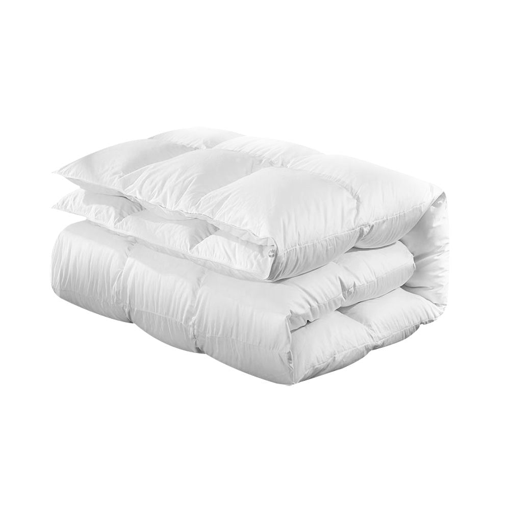 Premium Giselle Duck Down Feather Quilt - 700GSM Super King Size - Ultra Soft & Hypoallergenic Luxury Bedding for Master Bedroom, Guest Room & Hotel Use