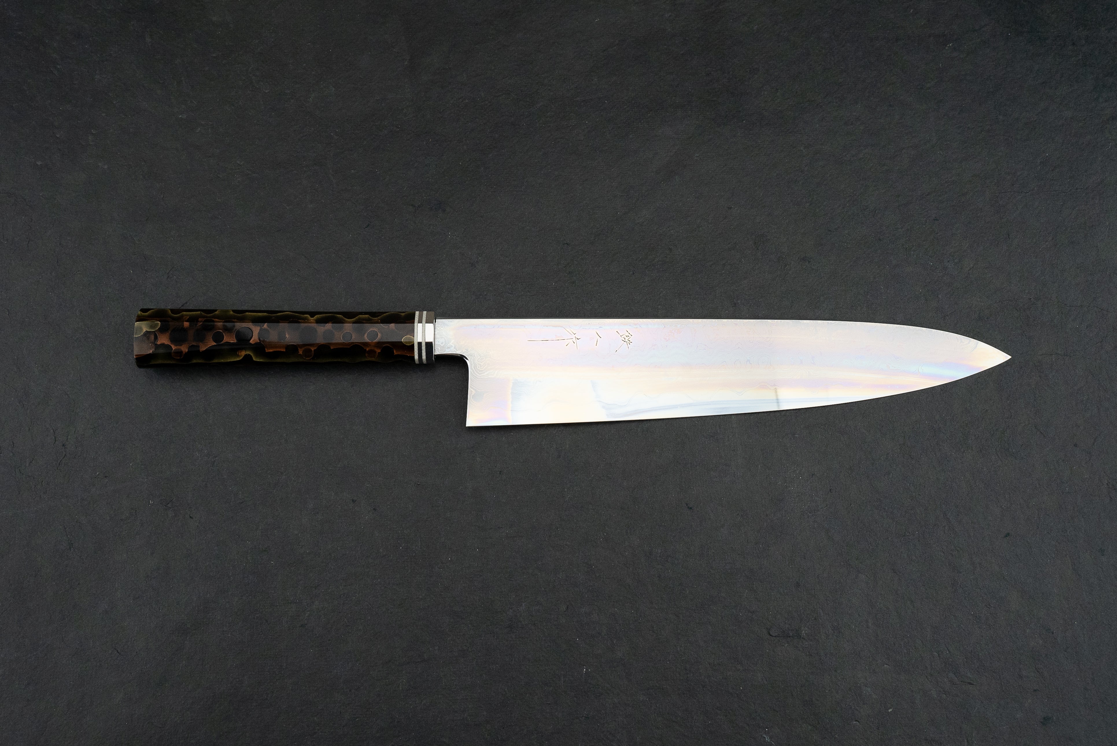 Premium Tetsujin Hamono Aogami Super Blue Steel Honwarikomi Damascus Gyuto Knife 270mm - Japanese Chef Knife for Professional Cooking, Sushi, Meat & Vegetable Cutting