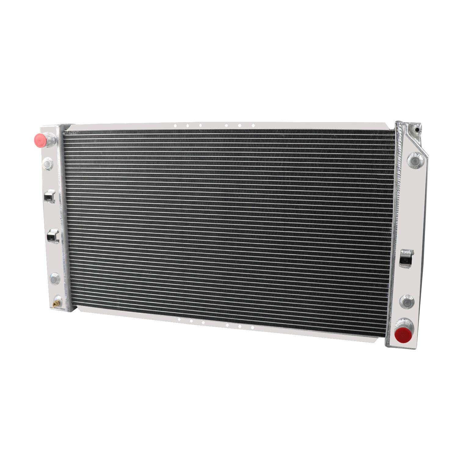 All Aluminum 4 Row Core Radiator for 1994-1996 Chevy Caprice, Impala & Buick Roadmaster 5.7L - Includes Shroud Fan & Relay - Perfect for Engine Cooling & Performance Upgrades