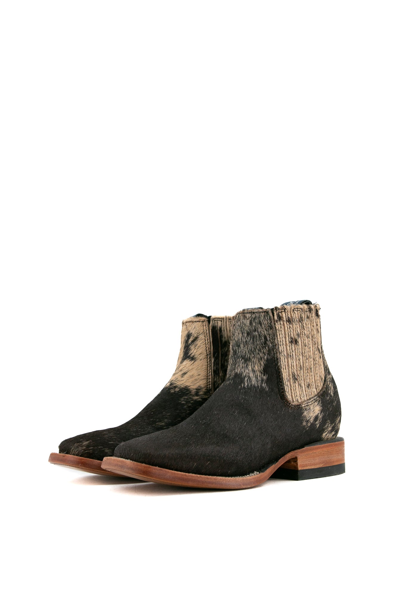 Women's Cowhide Square Toe Ankle Boots - Size 5, Comfortable & Stylish Western Booties for Fall/Winter - Perfect for Casual Outfits, Office Wear and Date Nights