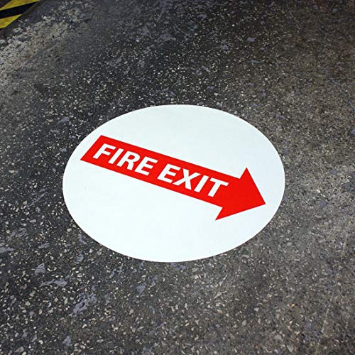 17 in. x 19 in. Heavy-Duty PVC Floor Signs & Markers - 'Stop' Sign for Warehouse Safety, Industrial Floor Marking, and Social Distancing