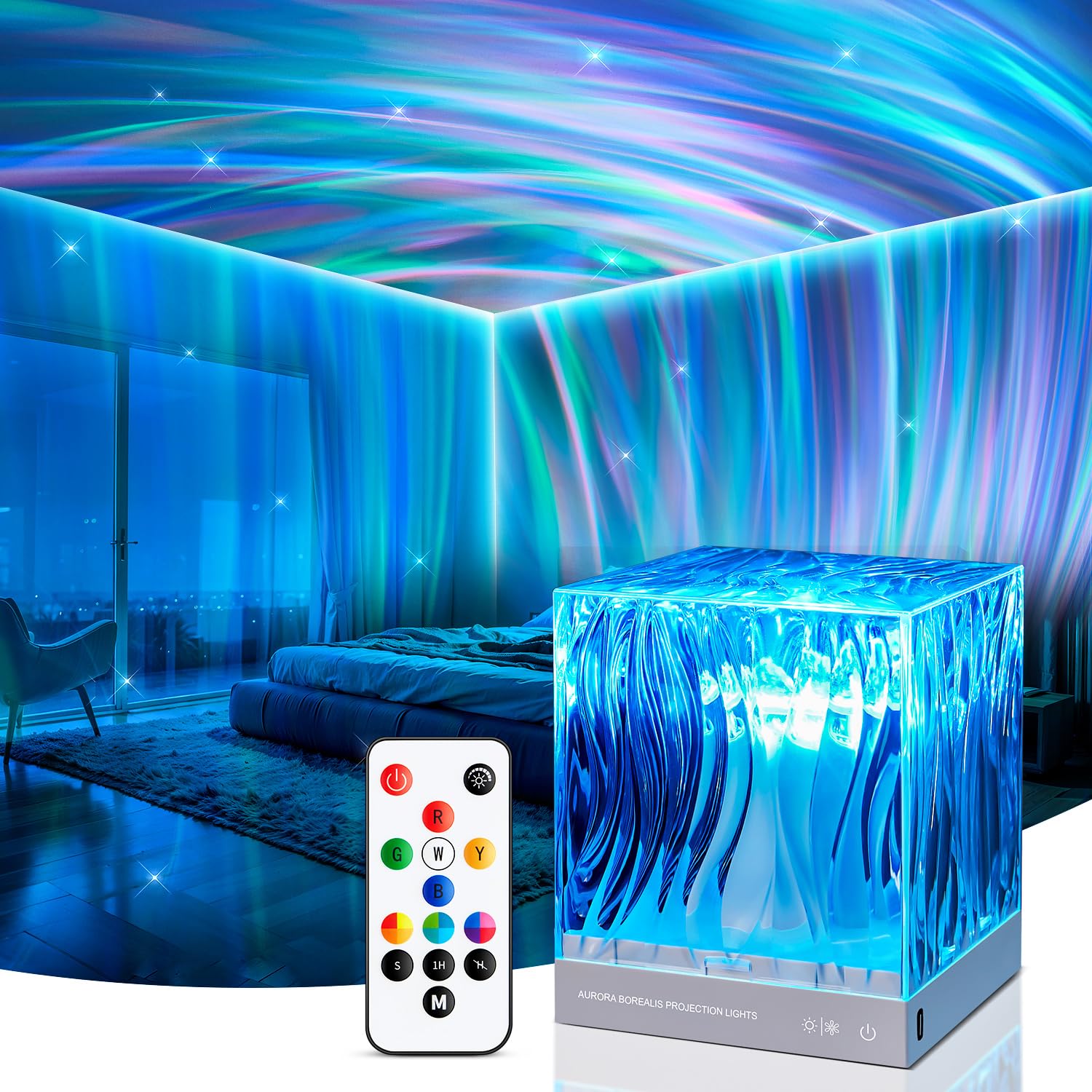 Galaxy Projector for Bedroom - 18 Colors Northern Lights & Starry Night Light for Kids & Teens - Perfect Room Decor & Gift for Relaxation