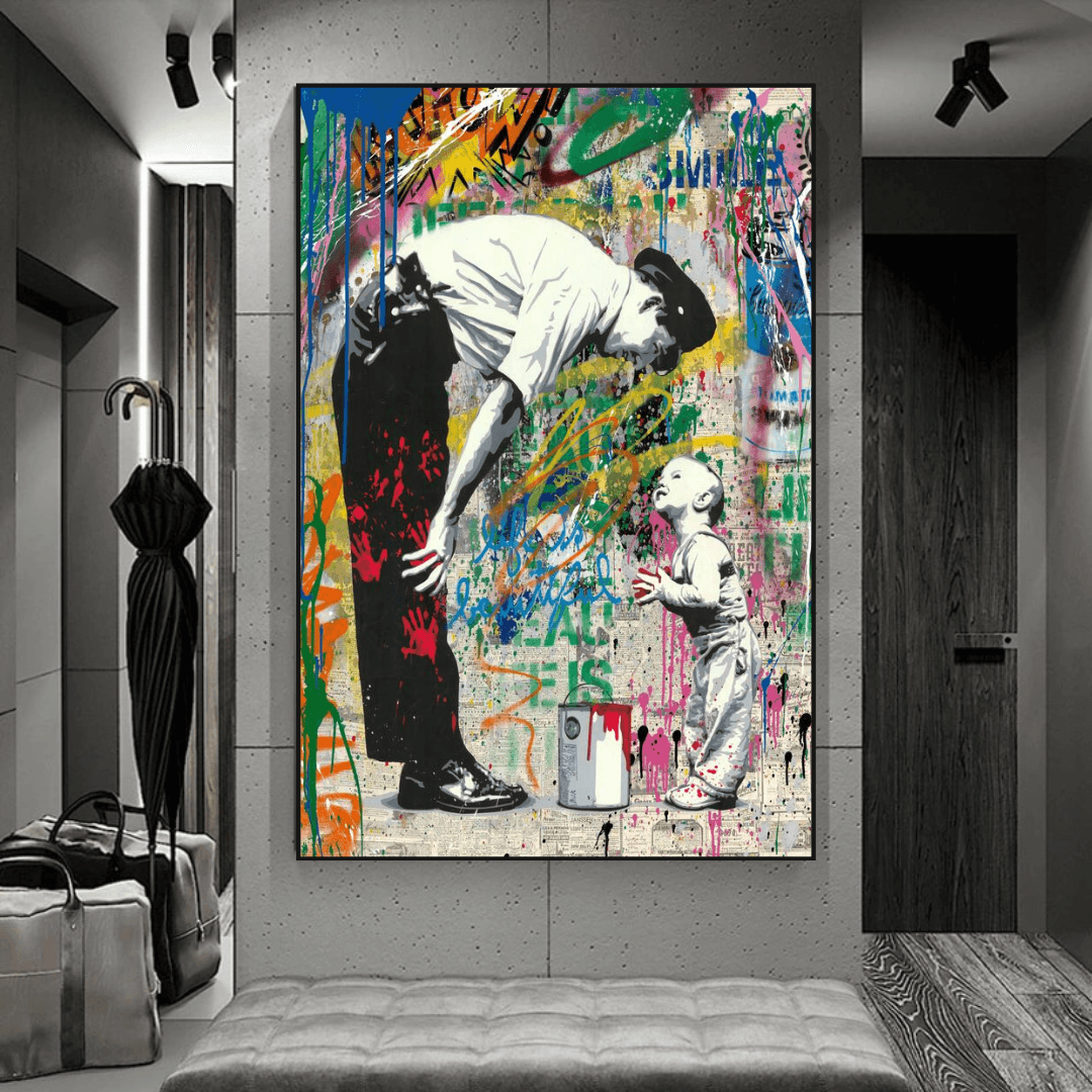Banksy Life is Beautiful Poster - Powerful Street Art Statement for Home & Office Decor | Inspirational Wall Art for Living Room, Bedroom or Studio