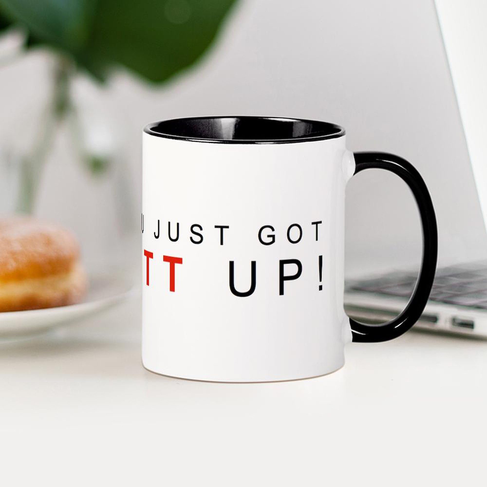 Litt UP Ceramic Coffee Mug 11 oz (325 ml) - Insulated Travel Mug for Hot & Cold Drinks - Perfect for Home, Office, Camping & Gifts