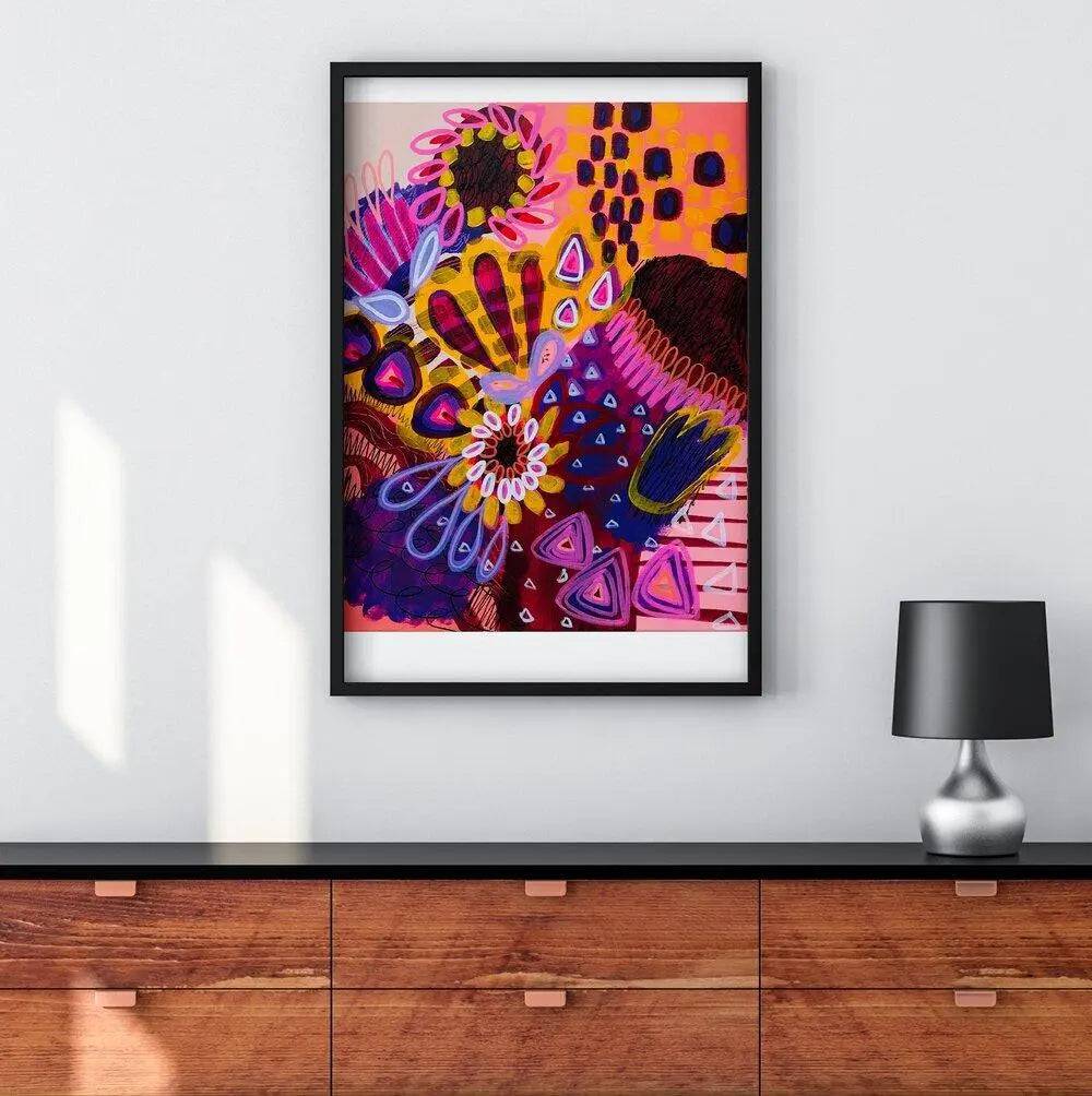 Big Banksia Modern Art Print - Australian Native Flower Wall Decor for Living Room, Bedroom & Office - Perfect for Home & Office Decor