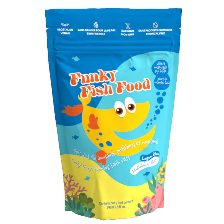 Funky Fish Food Bath Salts - Natural Relaxing & Detoxifying Bath Soak for Stress Relief - Perfect for Spa Nights, Self-Care & Gift Giving