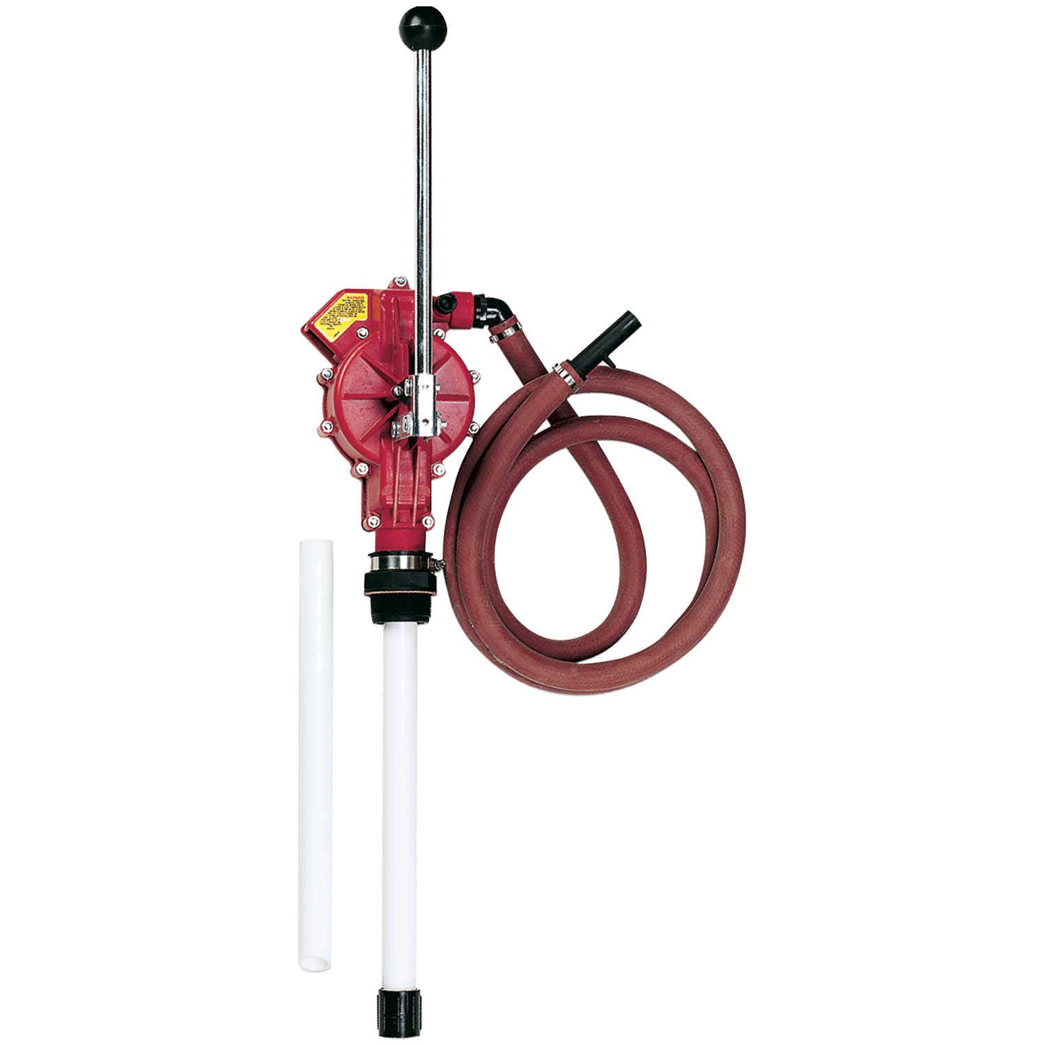 Pacer Pumps HPN 1A Hand Dispensing Drum Pump with 8 Foot Hose - Heavy Duty Transfer Pump for Chemicals, Oils & Liquids - Ideal for Industrial, Workshop & Garage Use