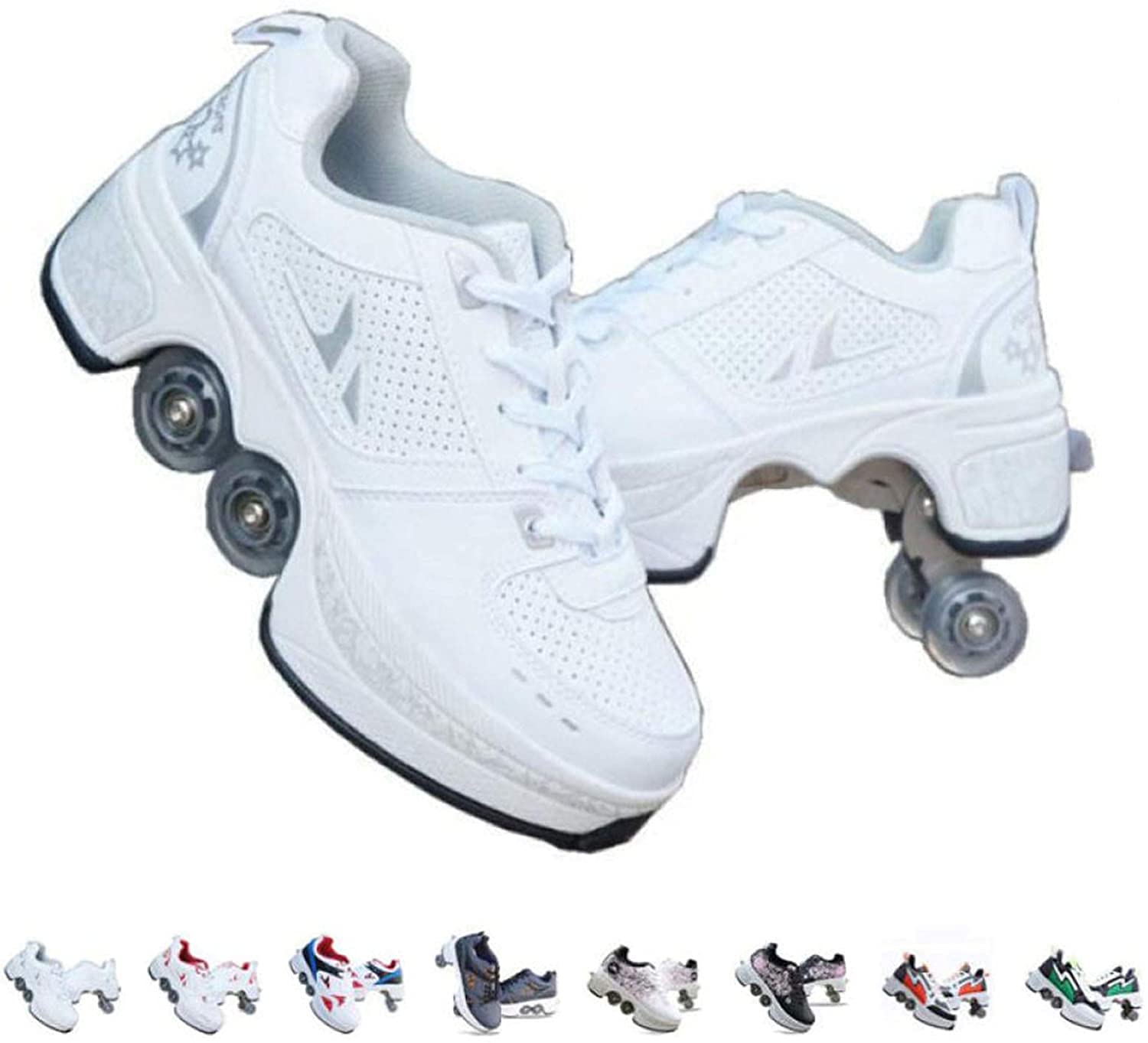 Best Women's Outdoor Roller Skates - Retractable Wheels for Parkour, Adults & Kids Unisex Quad Skates - Perfect for Recreation, Fitness & Fun in Parks, Rinks & Streets