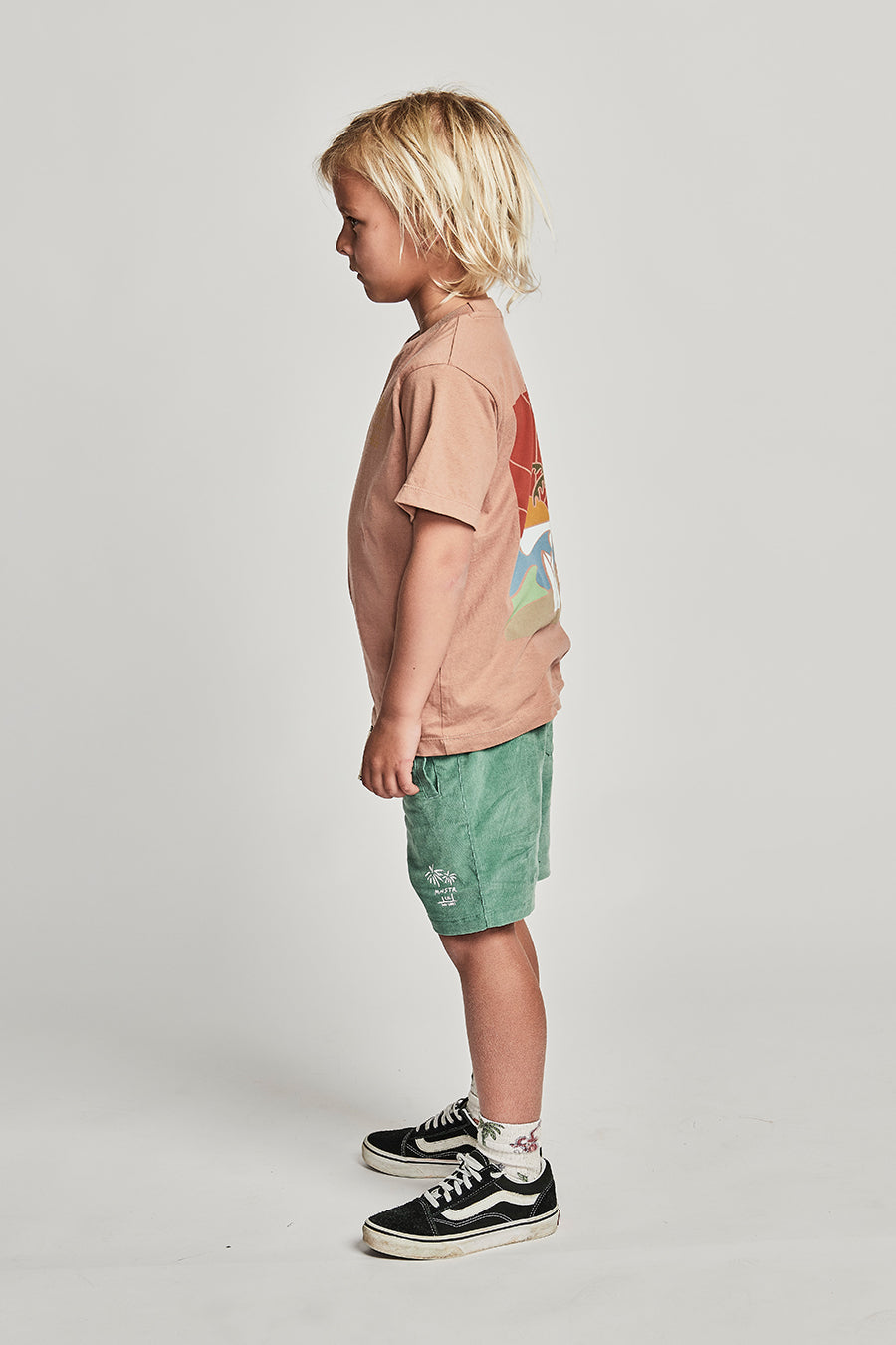 Boys T-Shirt | Munster Kids Sunset Fawn Graphic Tee | Soft Cotton Short Sleeve Shirt for Boys | Perfect for School, Playdates & Casual Outings