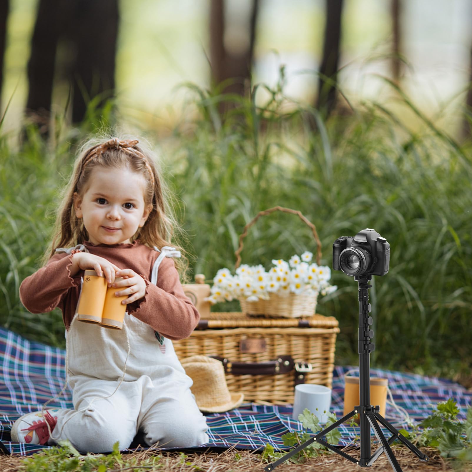 Veemoon Mini Tripod Stand for Phone & Camera - Adjustable Desktop Tripod Holder with Reflector, Light Stand & Phone Mount - Perfect for Photography, Video Shooting & Vlogging