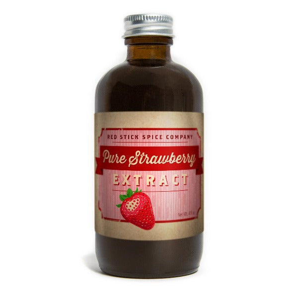 100% Pure Strawberry Extract - Natural Flavoring for Baking, Smoothies & DIY Skincare | USDA Organic, Non-GMO, Vegan Friendly