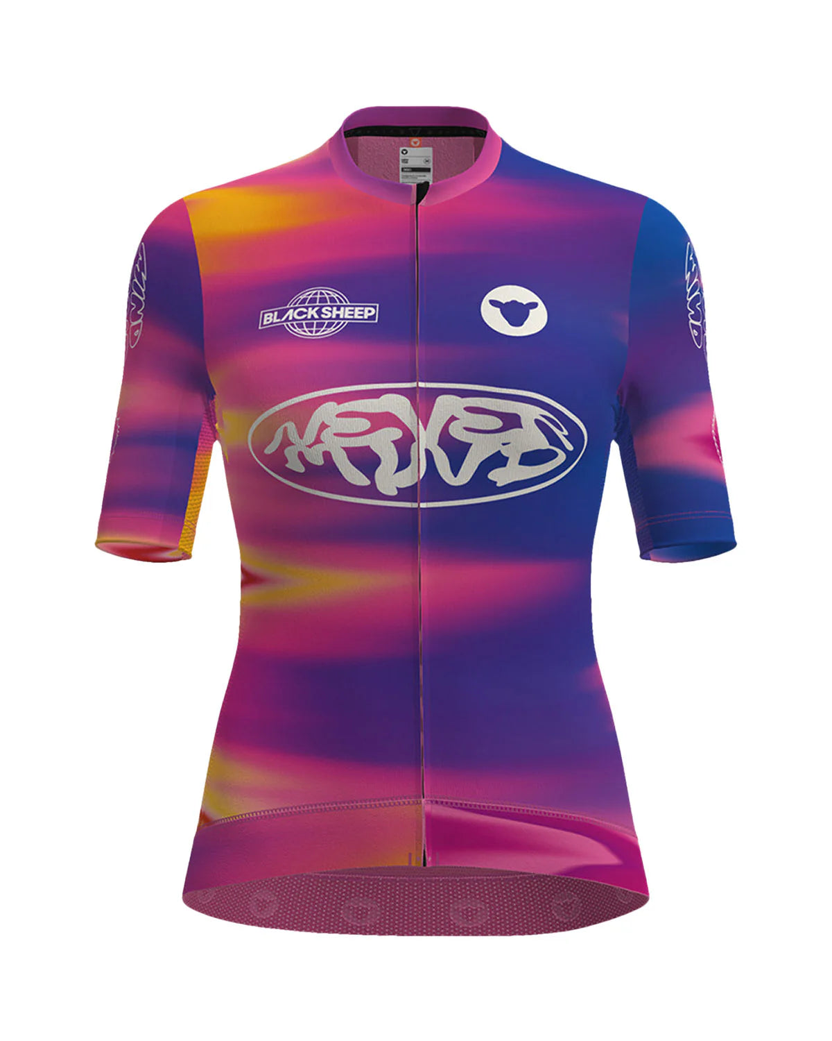 Black Sheep Women's Team Short Sleeve Cycling Jersey - Breathable & Moisture-Wicking for Road Biking & Mountain Cycling - Perfect for Training Rides & Outdoor Adventures