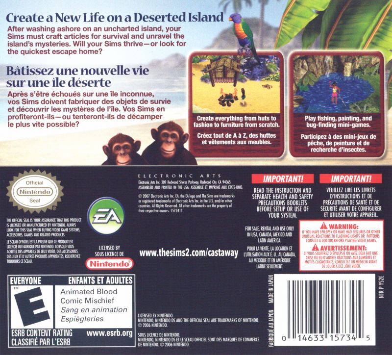 The Sims 2: Castaway - PC Game | Survival Adventure Simulation | Build, Explore & Survive on a Deserted Island | Perfect for Fans of Virtual Life & Strategy Games
