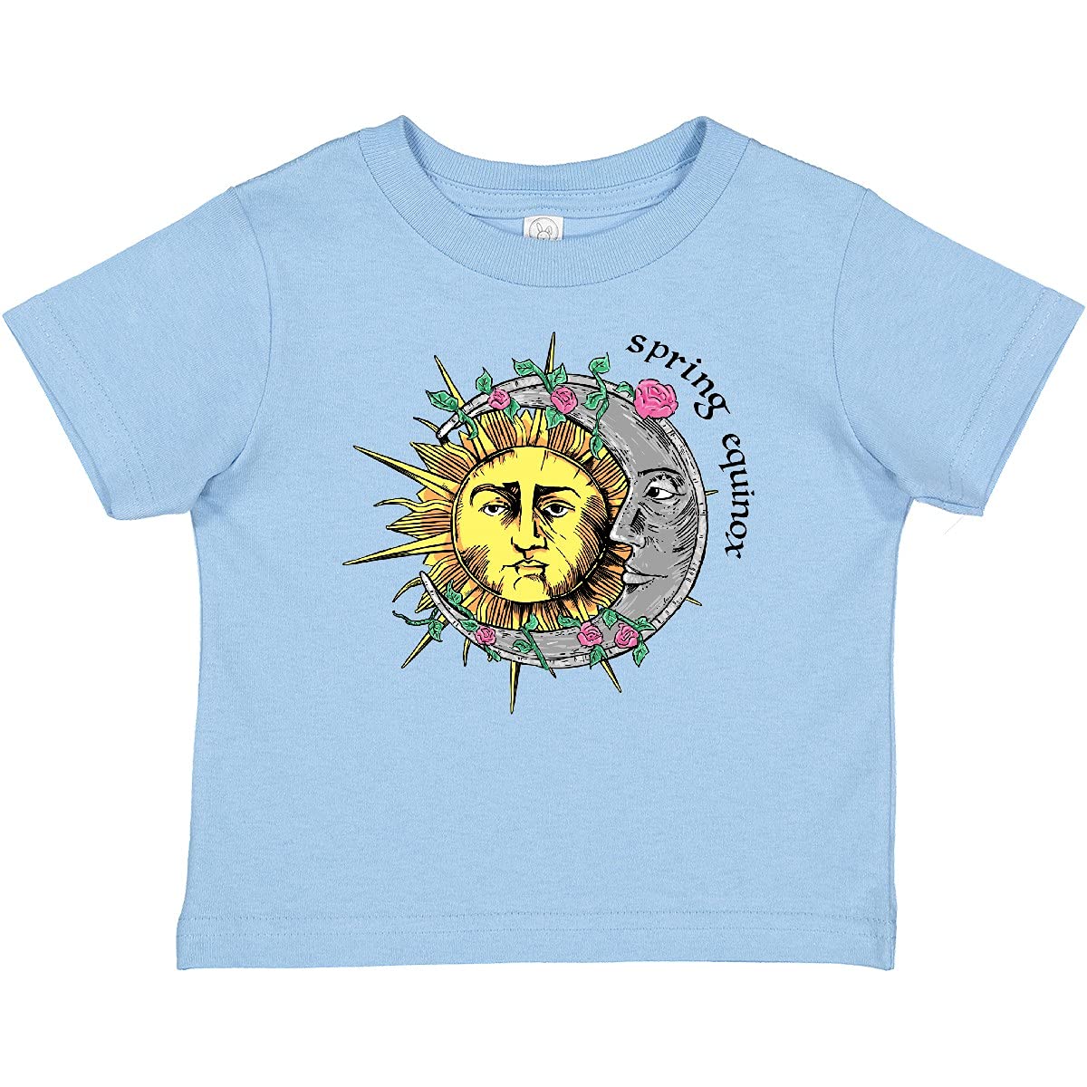 Inktastic 1st Day of Spring Sun and Moon Equinox Baby T-Shirt - Cute Spring Outfit for Boys & Girls - Perfect for Spring Celebrations, Easter, and Seasonal Photoshoots