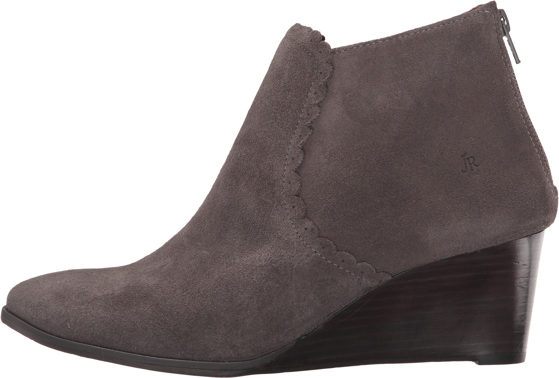 Jack Rogers Women's Emery Suede Dark Grey Boots Size 10 M - Comfortable Ankle Booties for Fall & Winter Fashion | Perfect for Office, Date Night & Casual Outings
