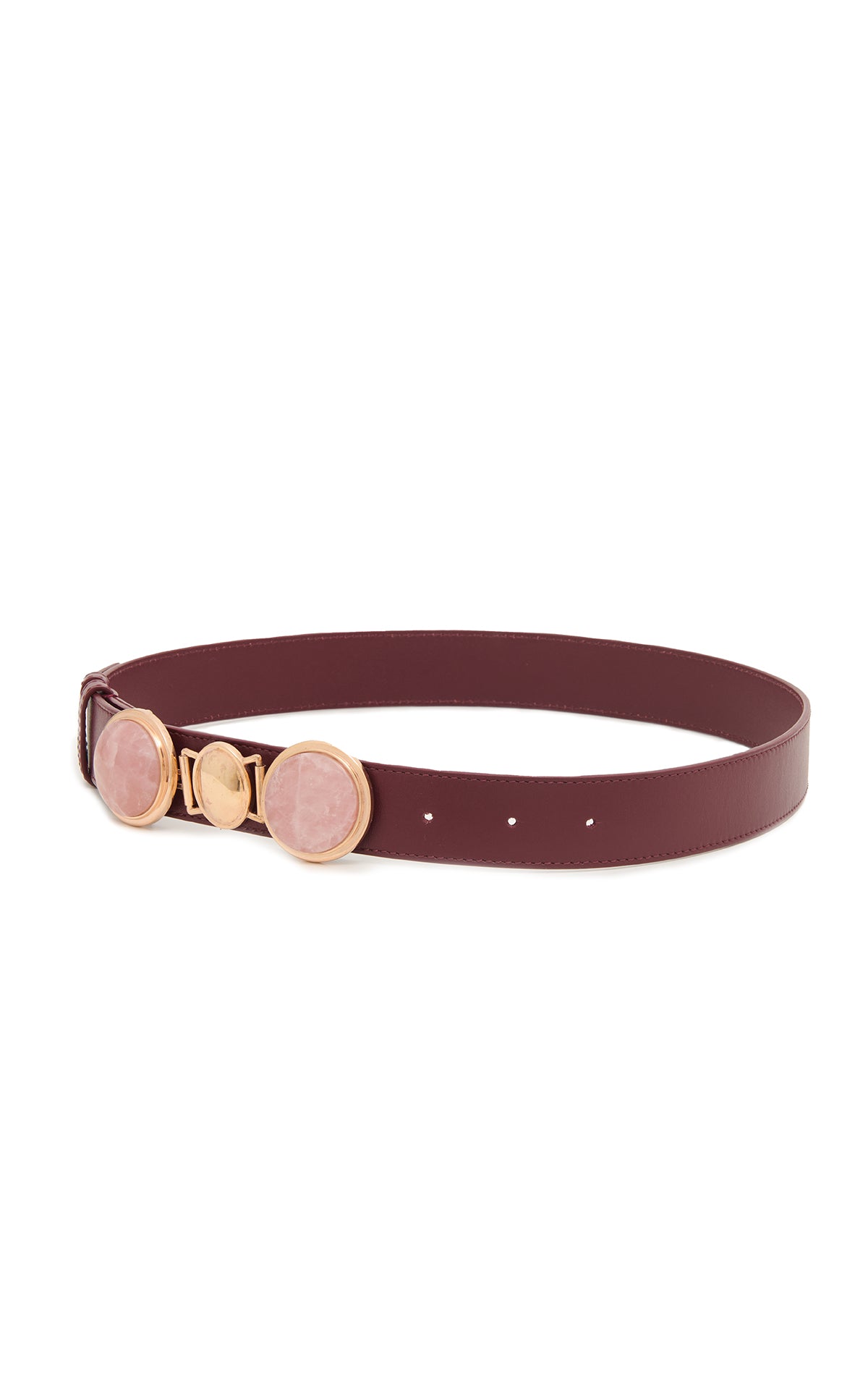 Premium Bordeaux Leather Grange Stone Belt for Men - Stylish Dress & Casual Accessory for Office, Wedding & Everyday Wear