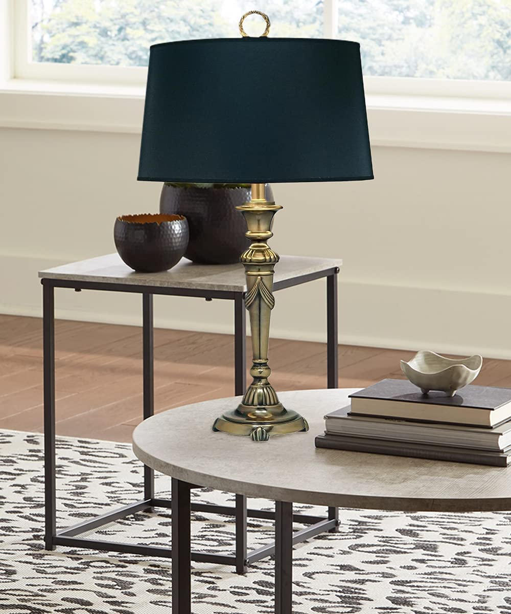 1-Light Adjustable Desk Lamp in Burnished Brass - Perfect for Home Office, Study, Reading & Workspace Lighting