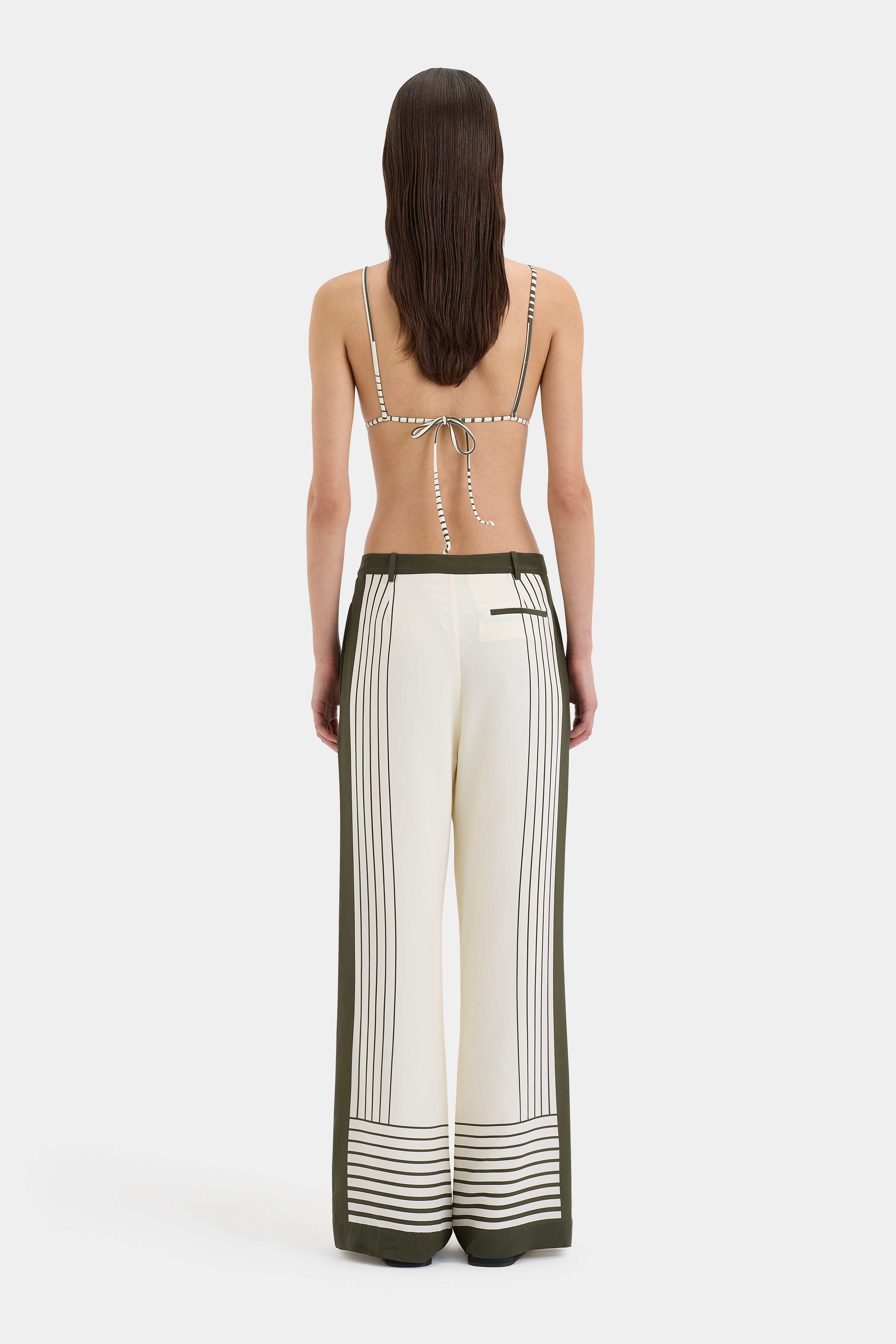 Leilana Tailored Women's Pants - Slim Fit High Waist Dress Pants for Office & Business Casual Wear