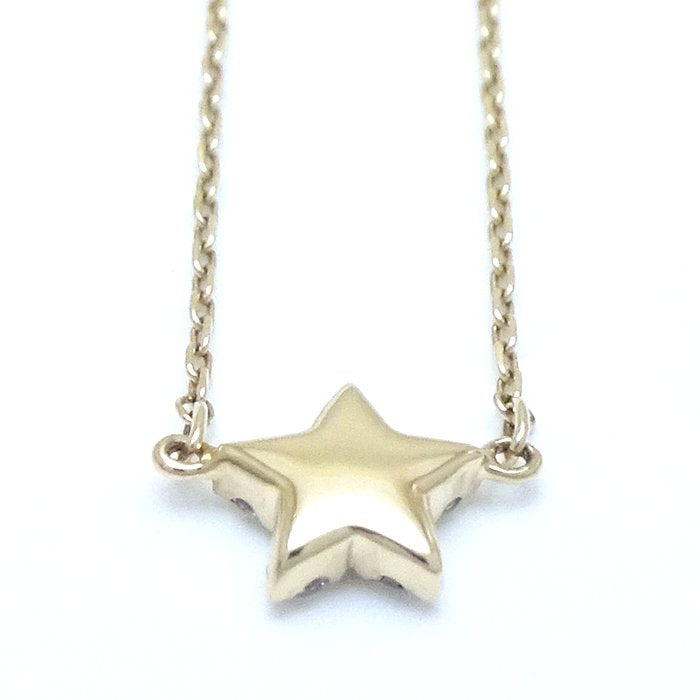 4℃ Diamond Star Necklace - 10K Yellow Gold Pendant for Women | Elegant Jewelry Gift for Birthday, Anniversary & Valentine's Day