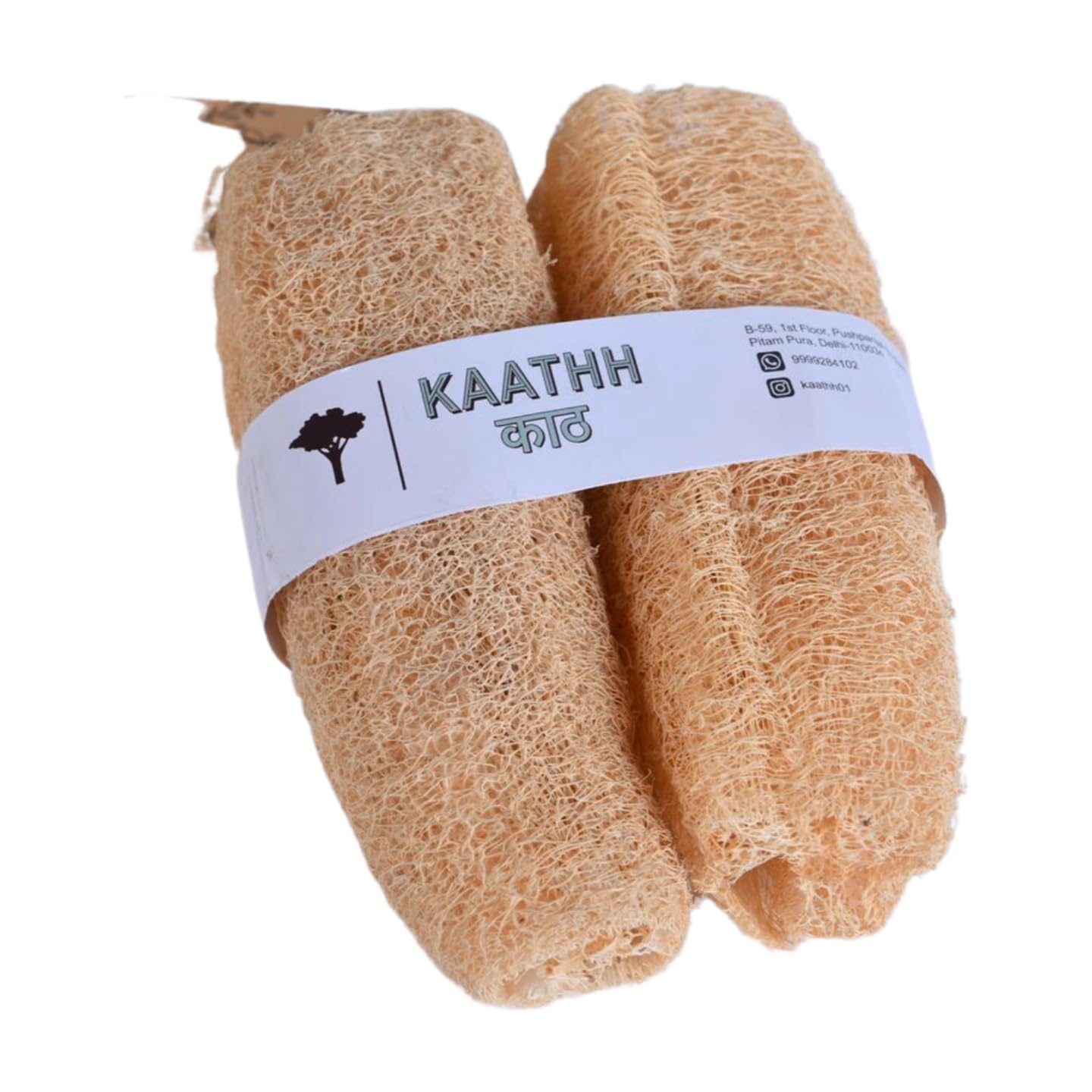 KAATHH 4-Pack Loofah Sponge for Bath & Shower - Exfoliating Body Scrubber for Smooth Skin - Natural Exfoliator for Men & Women - Perfect for Daily Skincare & Spa Routine