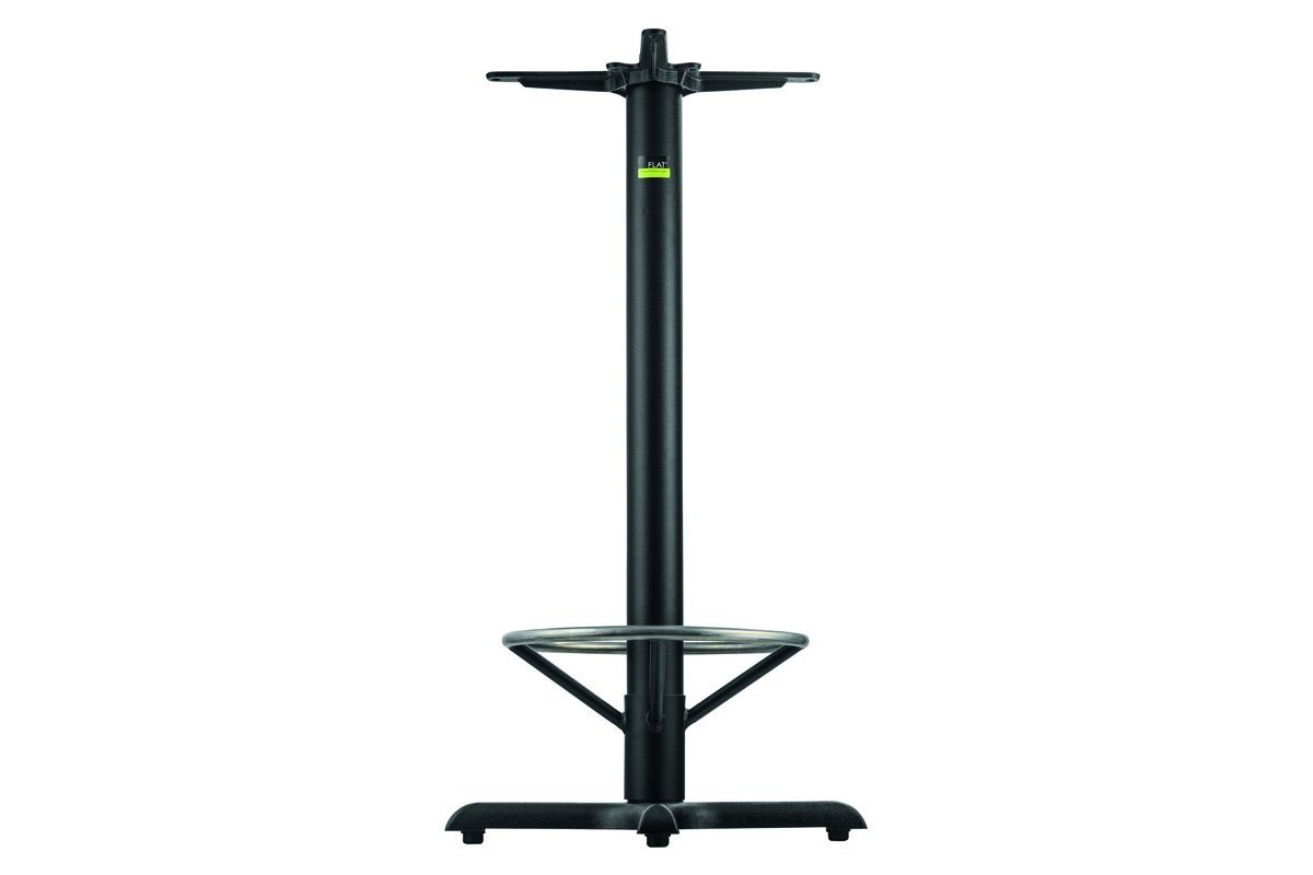 KX22 Kirribilli 56 Inch Modern Dry Bar Table Base with Foot Ring - Perfect for Home Bars, Restaurants, and Outdoor Entertaining Spaces