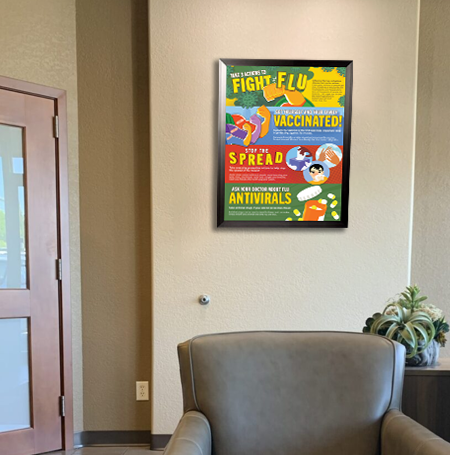 24x32 Poster Frame - SwingFrame Carbon Steel Display for Art, Photos & Posters - Perfect for Home, Office & Gallery Decor